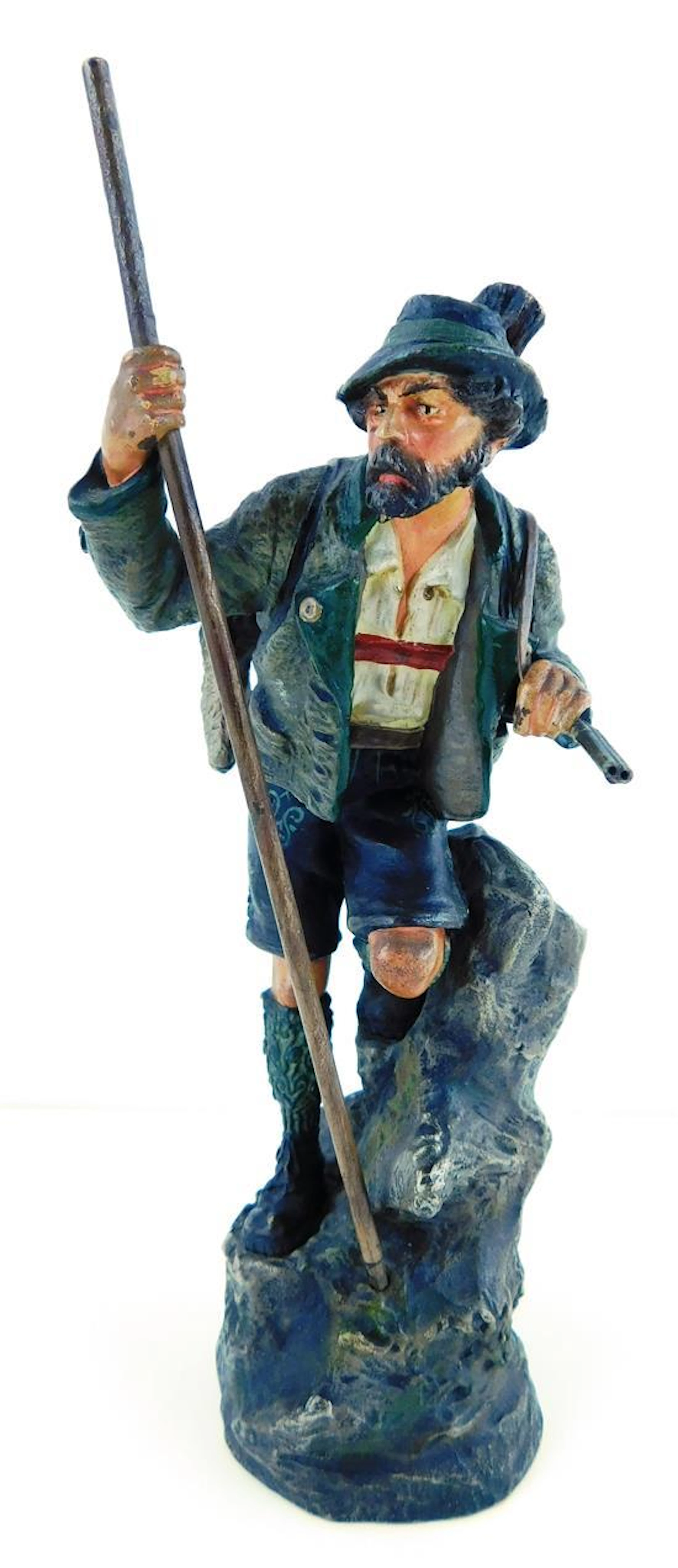 Franz Bergman cold painted bronze figure of a hunter