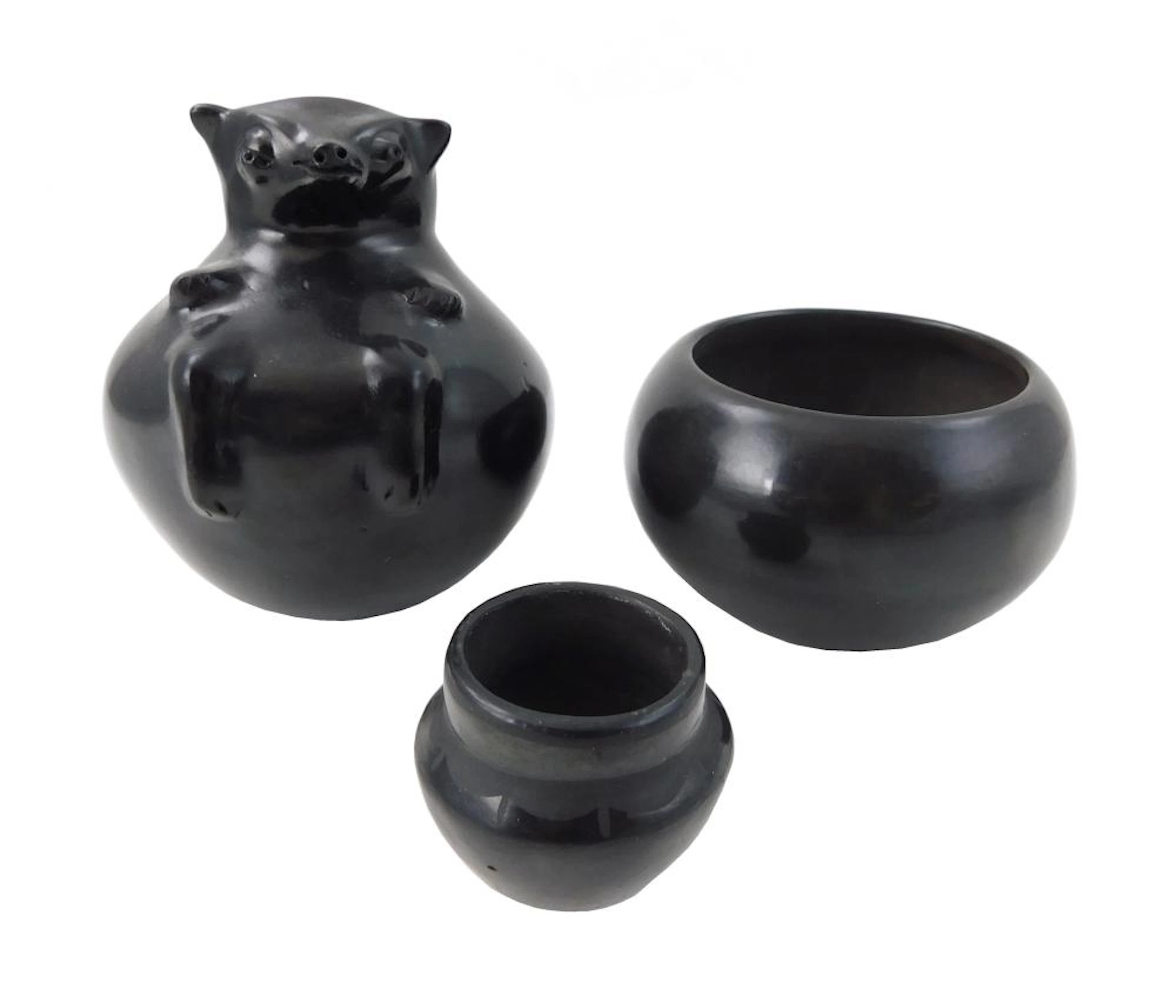 Three Southwest pottery pieces