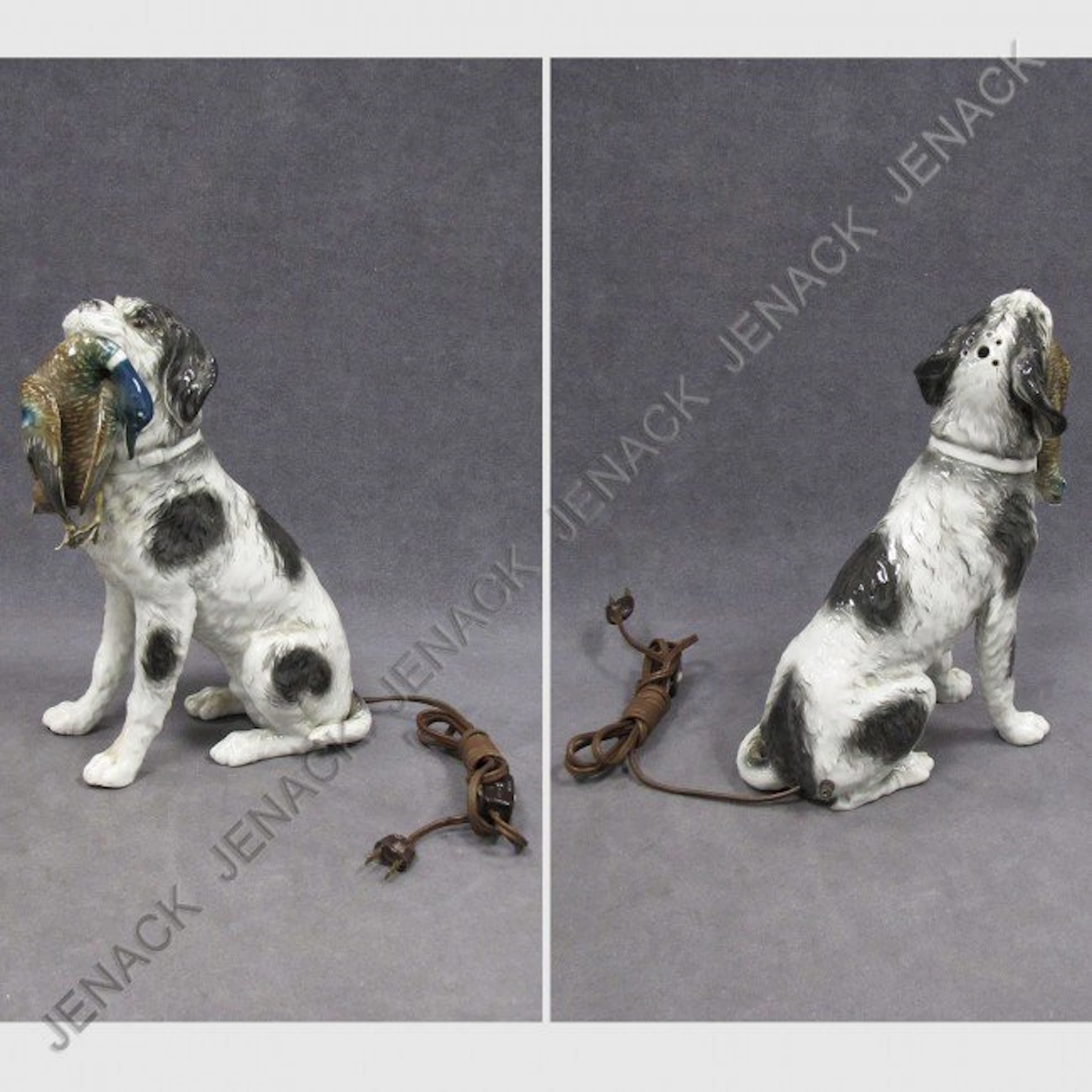 69: VINTAGE SOCIETA CERAMICA (GINORI) DOG NIGHT LIGHT
