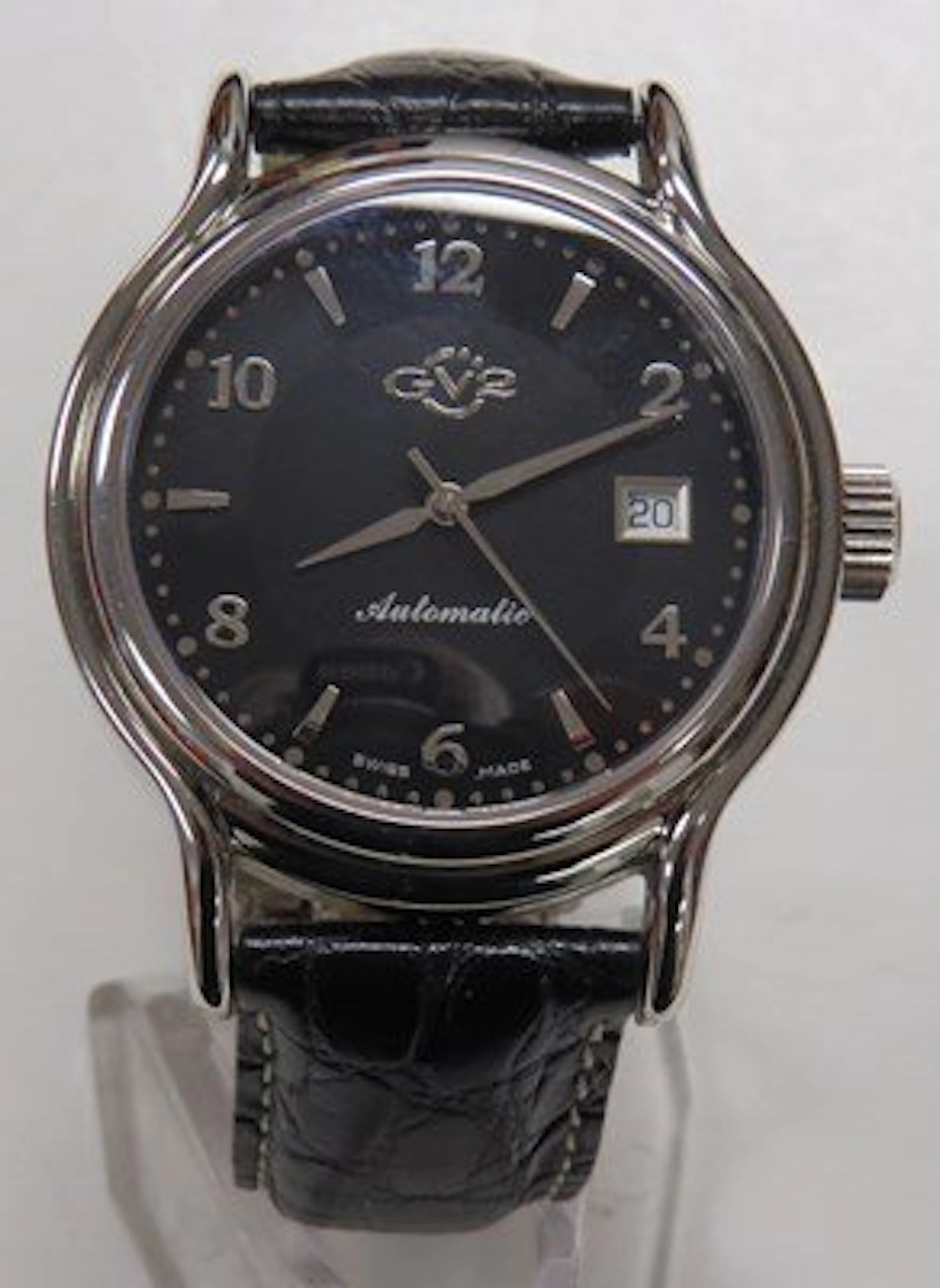 GEVRIL GV2 STAINLESS 25-JEWEL DATE JUST WATCH