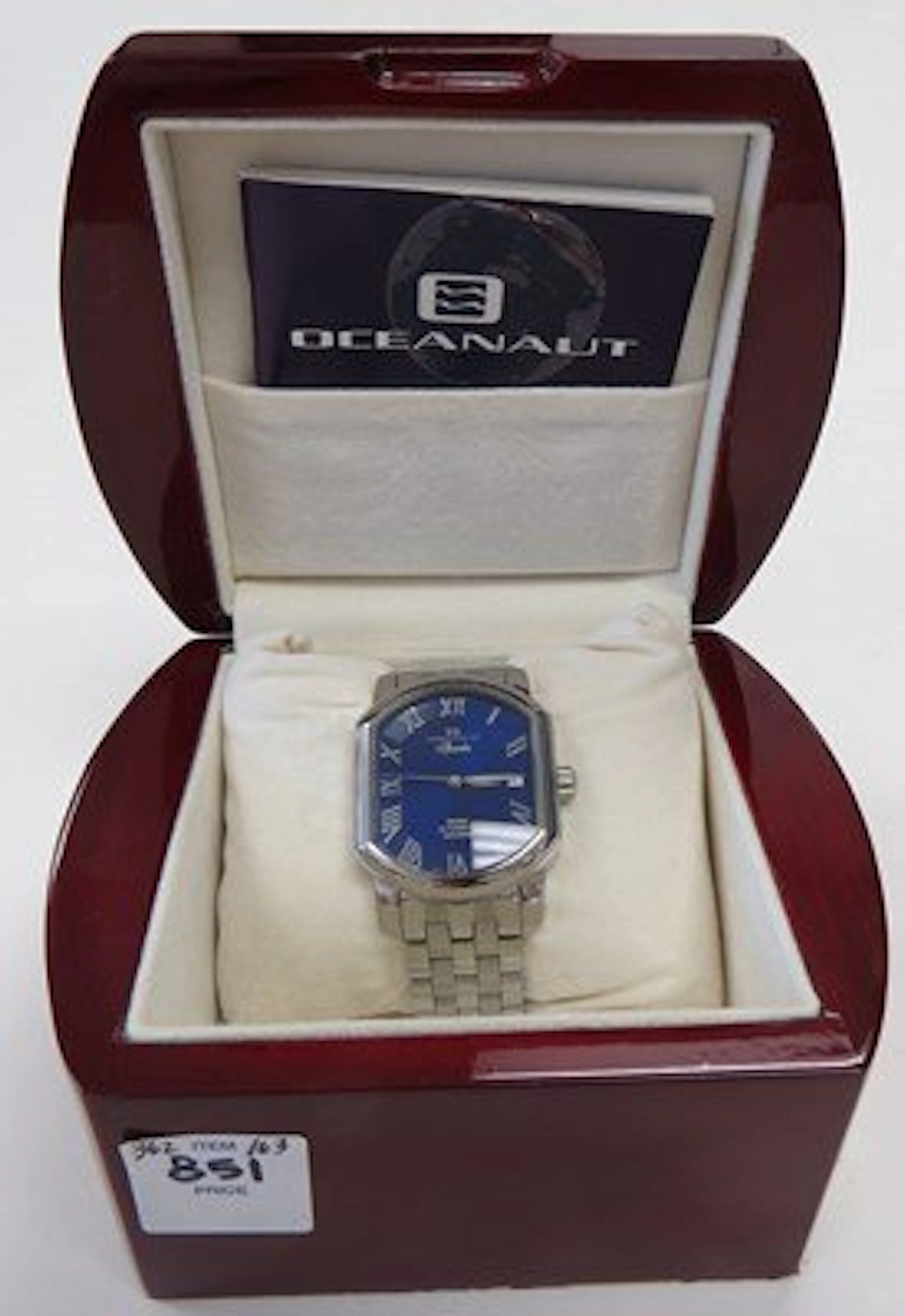 OCEANAUT STAINLESS SPADA DATE JUST AUTOMATIC WATCH