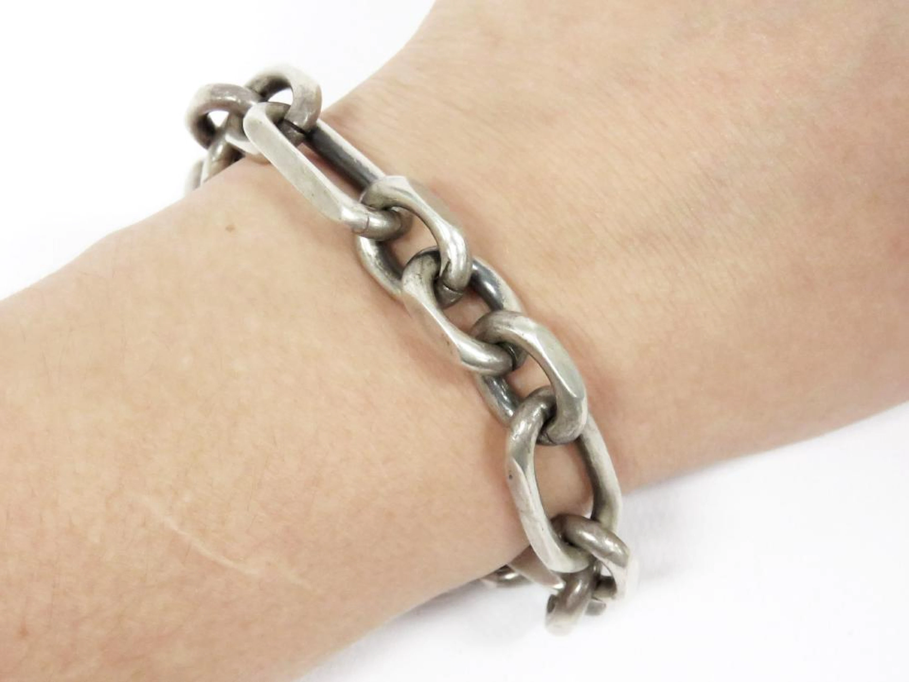 THOMAS SABO 925 SILVER LINK BRACELET. LENGTH 8"; GROSS
