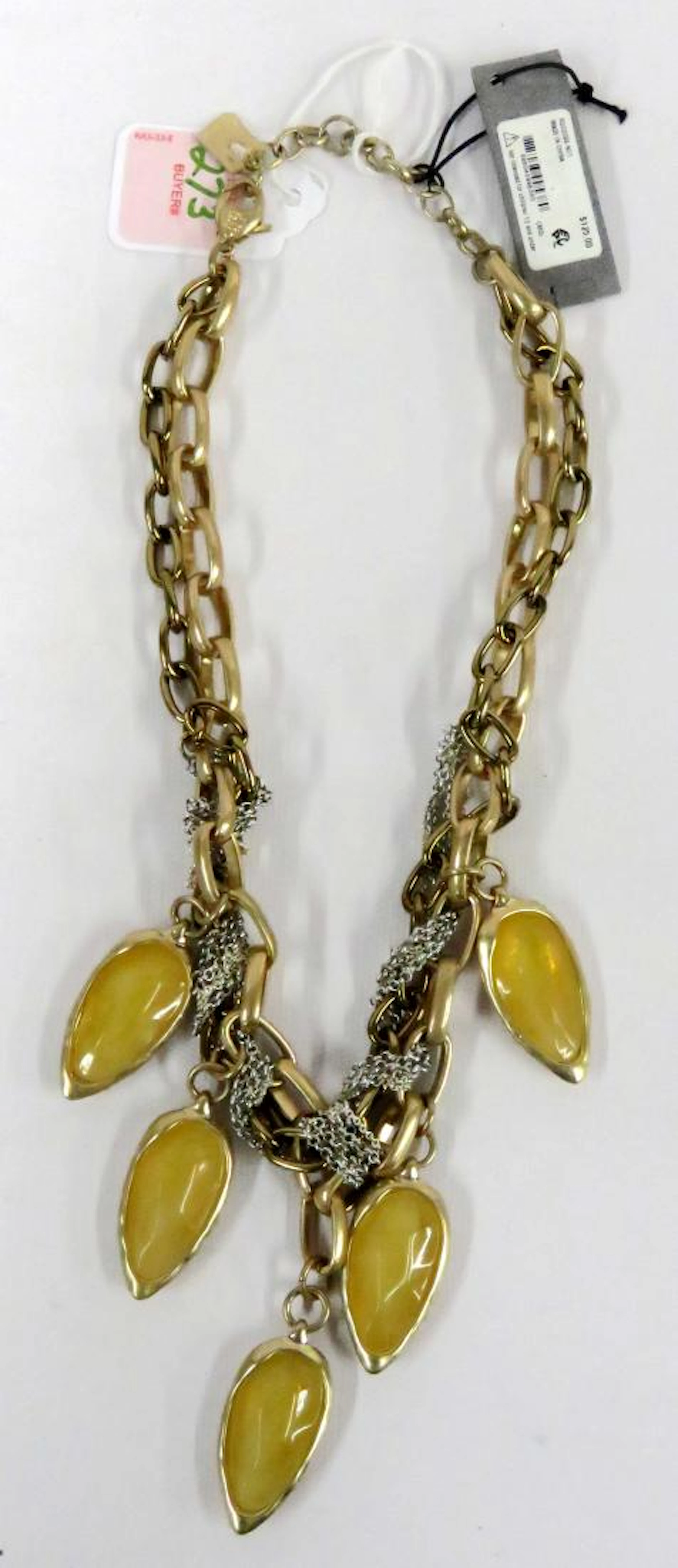 Robert lee morris silver plated necklace, signed