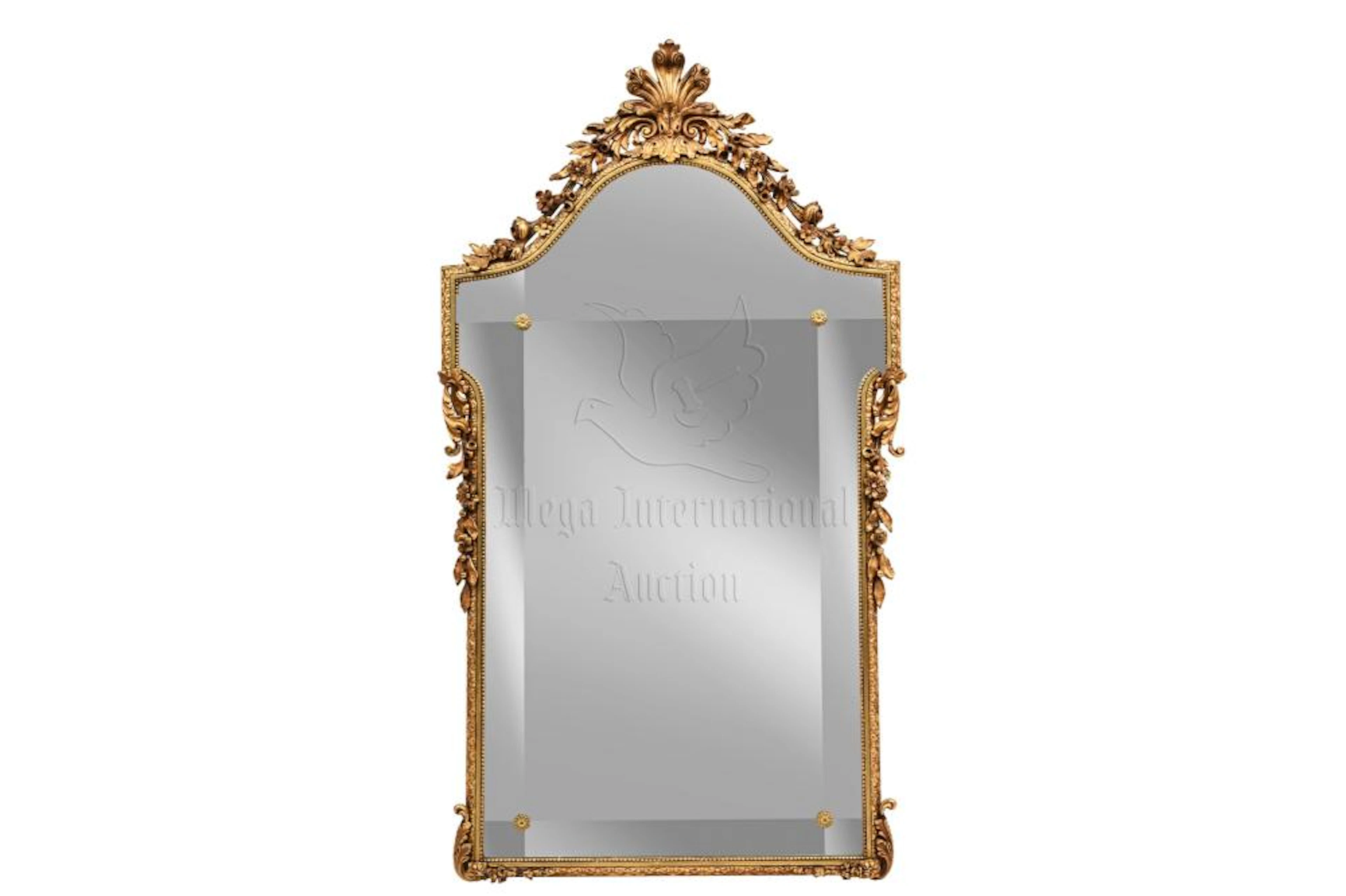 LOUIS XV STYLE GOLDLEAF MIRROR