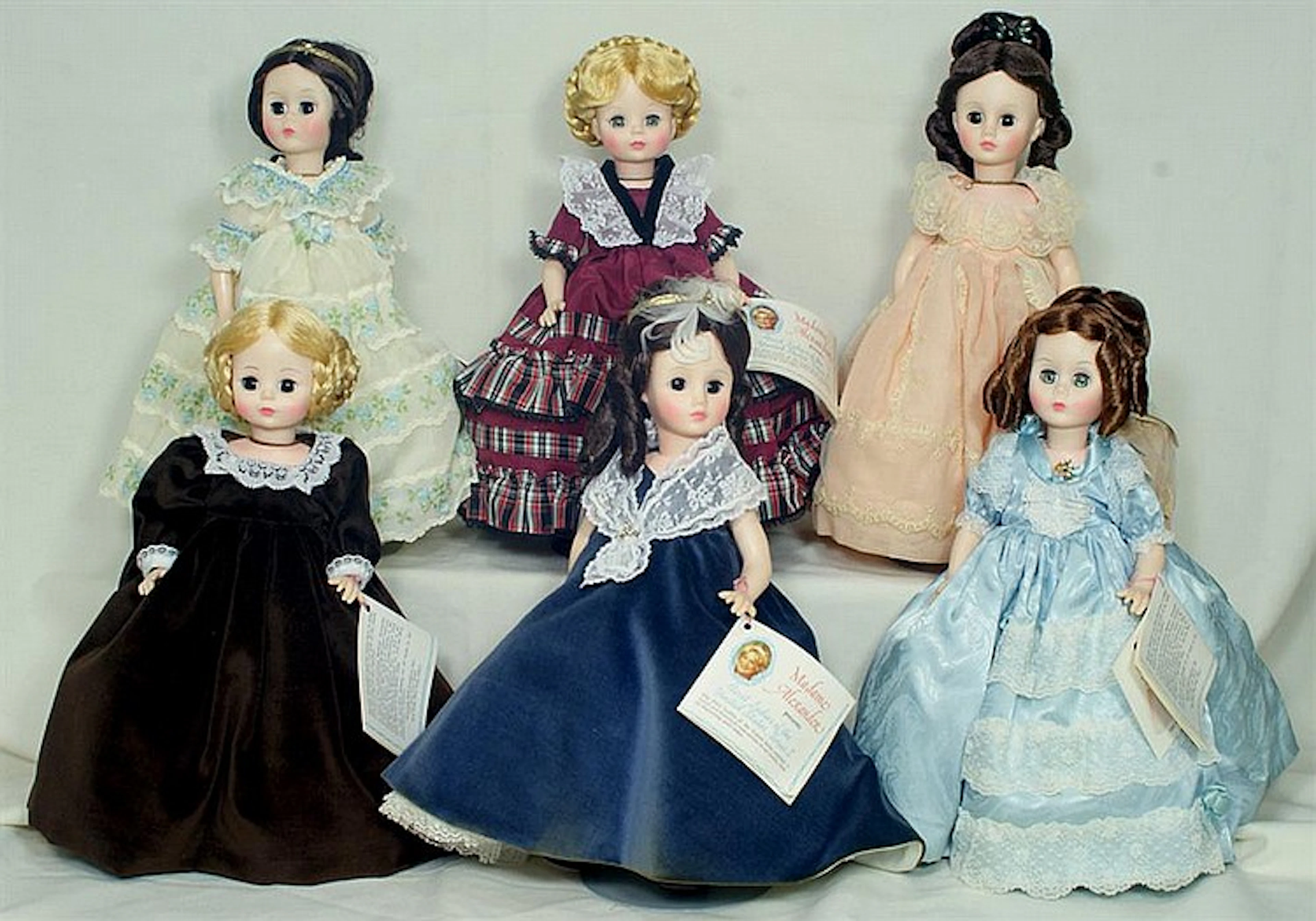 6 pc Madame Alexander First Lady Doll Complete Collection II