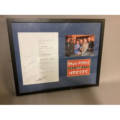 Only Fools and Horses page of script signed by John Challis,... | Barnebys