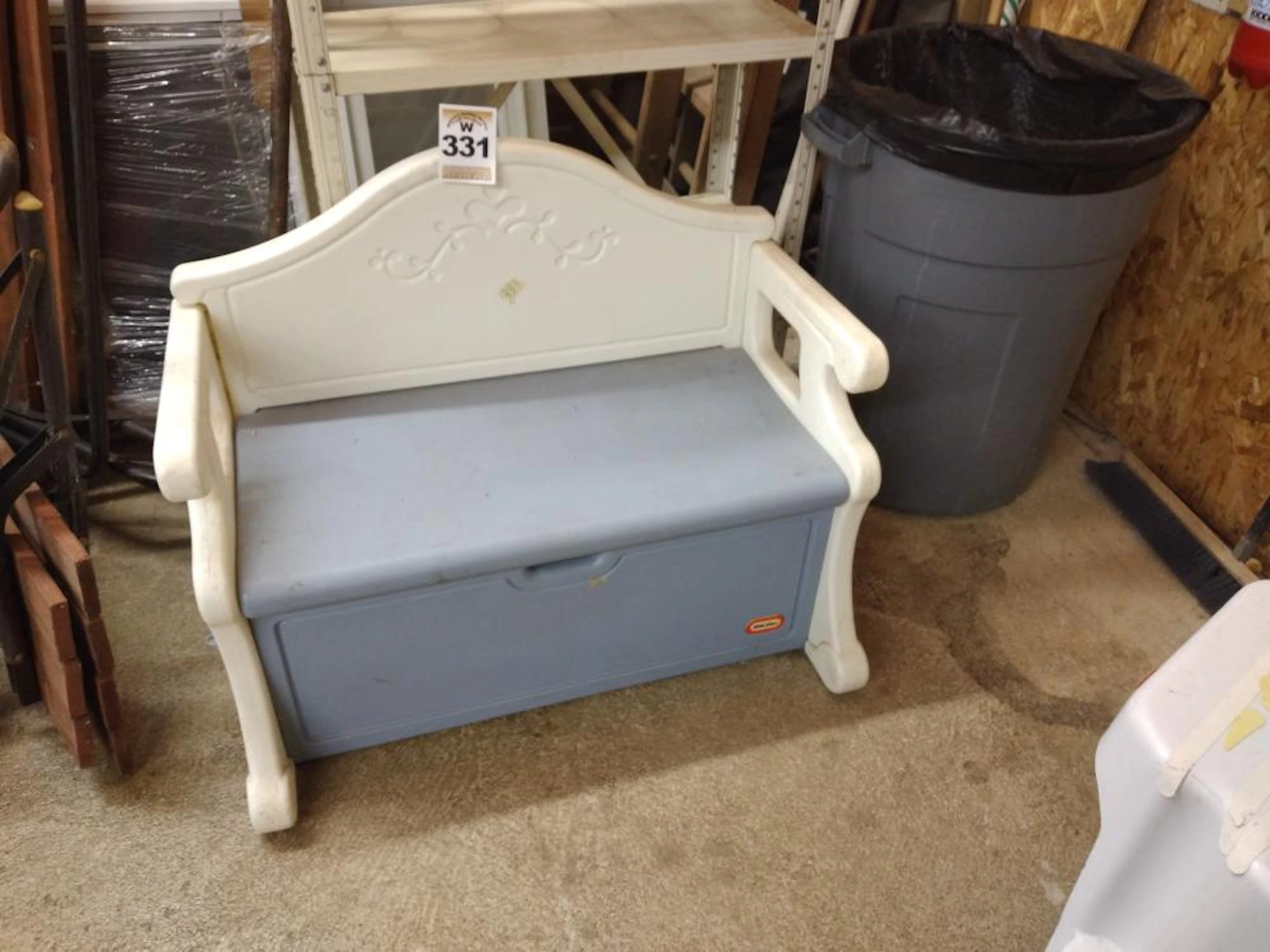 Little Tikes plastic toy box bench