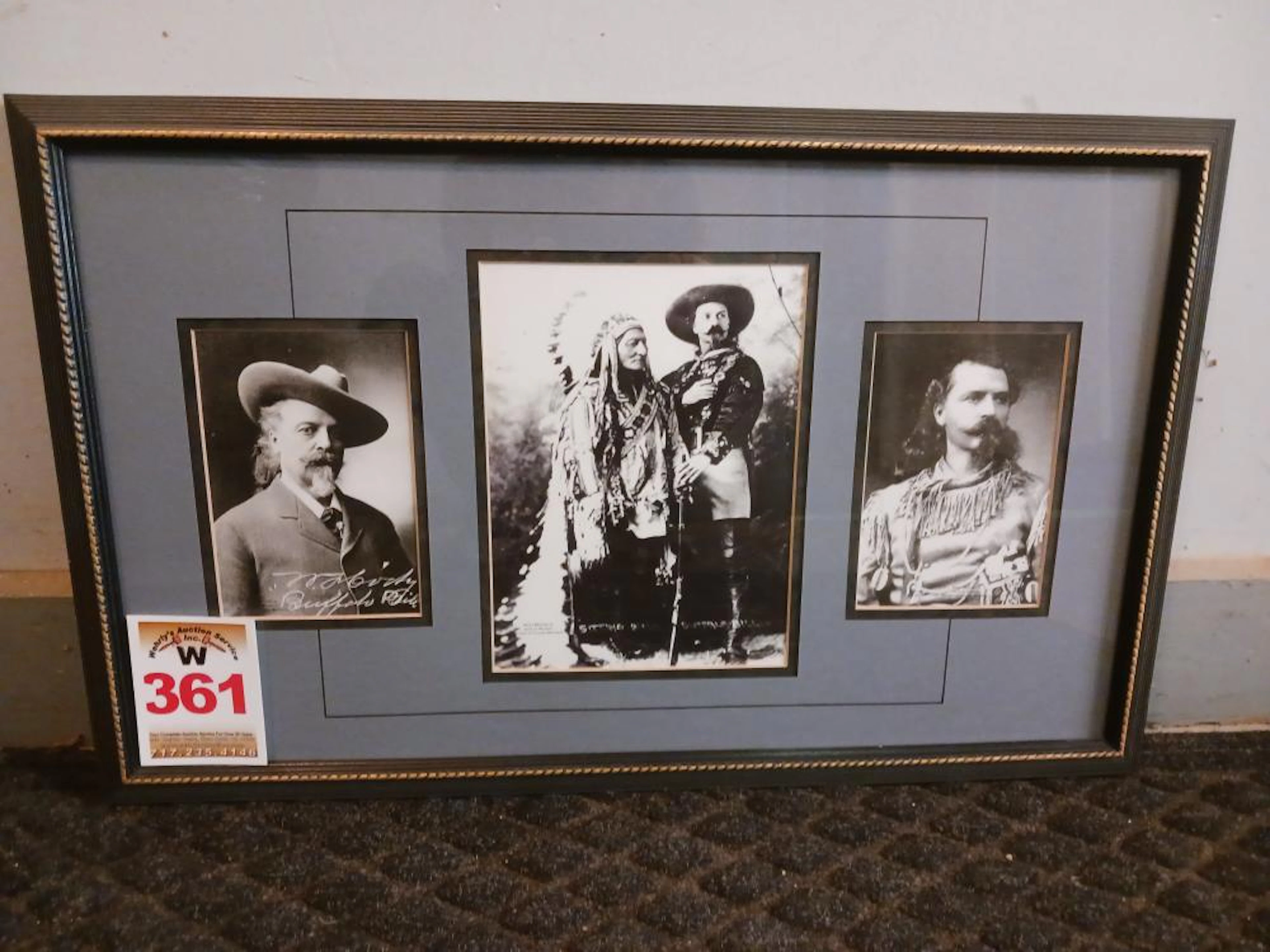 Framed Print of Buffalo Bill and Sitting Bill