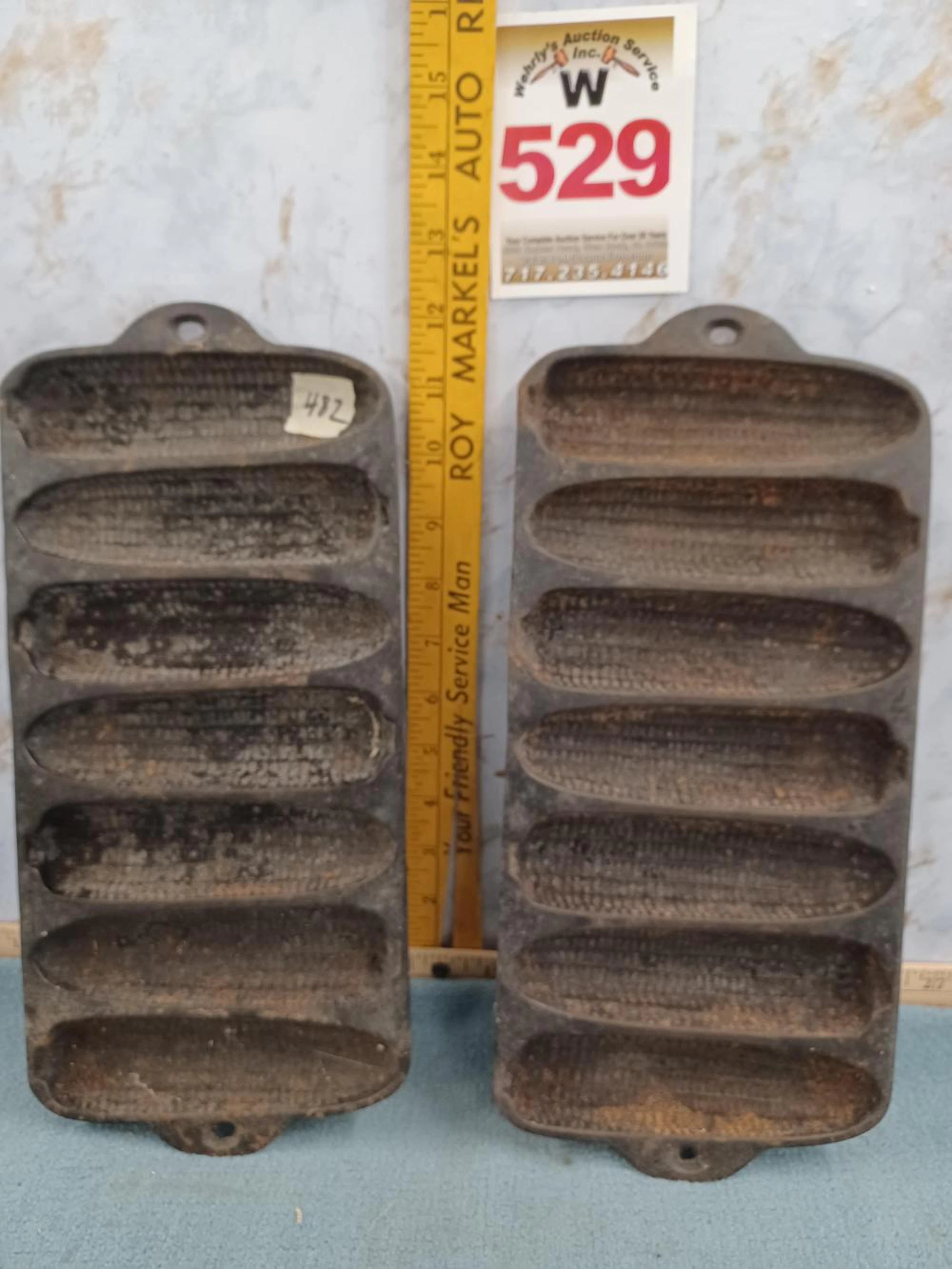 2 Wagner Junior Cornbread Pans, pat'd July 6,