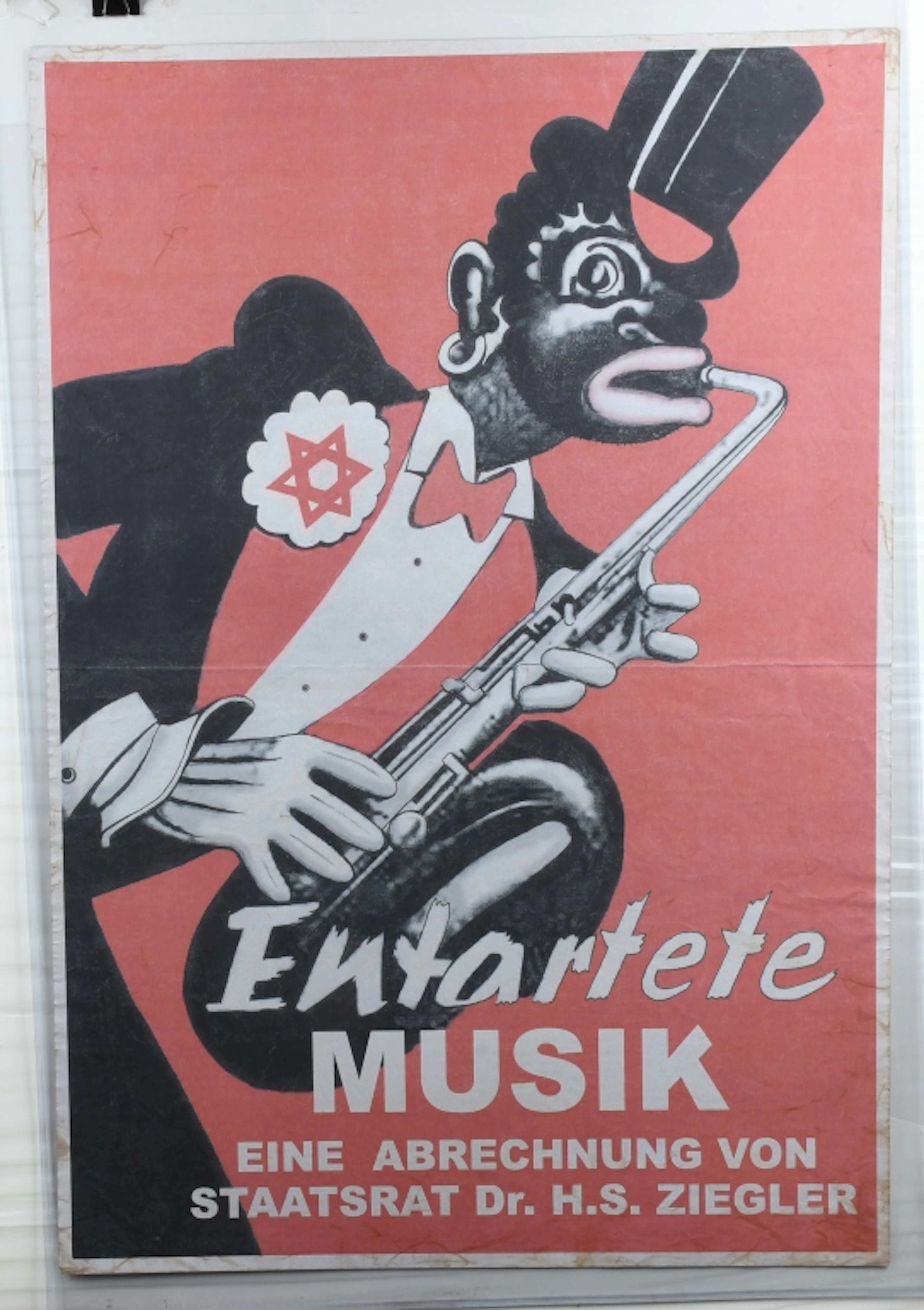 WWII 1938 REICHS DAYS ANTI JEW & NEW MUSIC POSTER