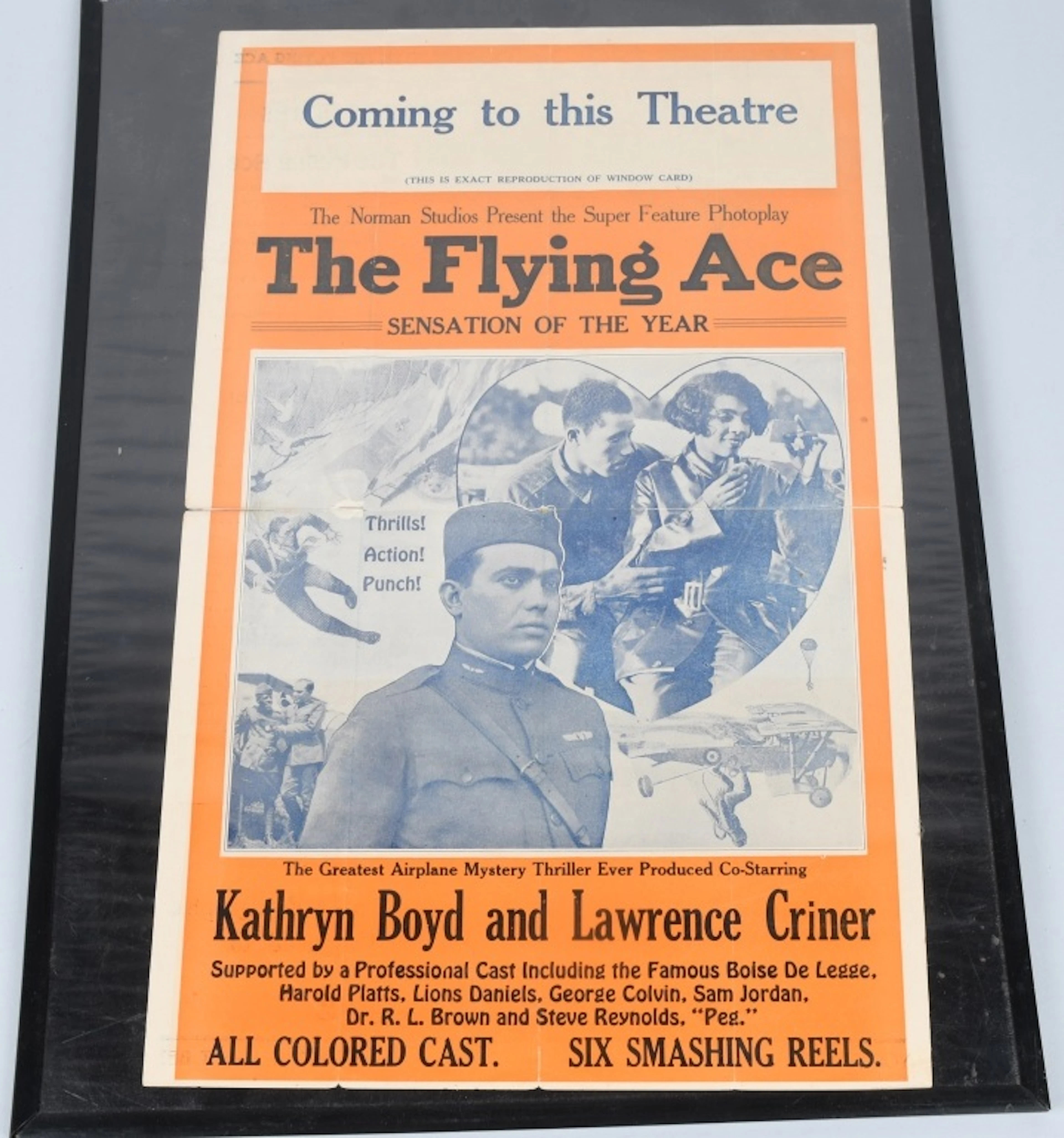 WWI 1926 MOVIE POSTER '" THE FLYING ACE "
