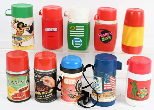 10- LUNCH BOX THERMOS BOTTLES