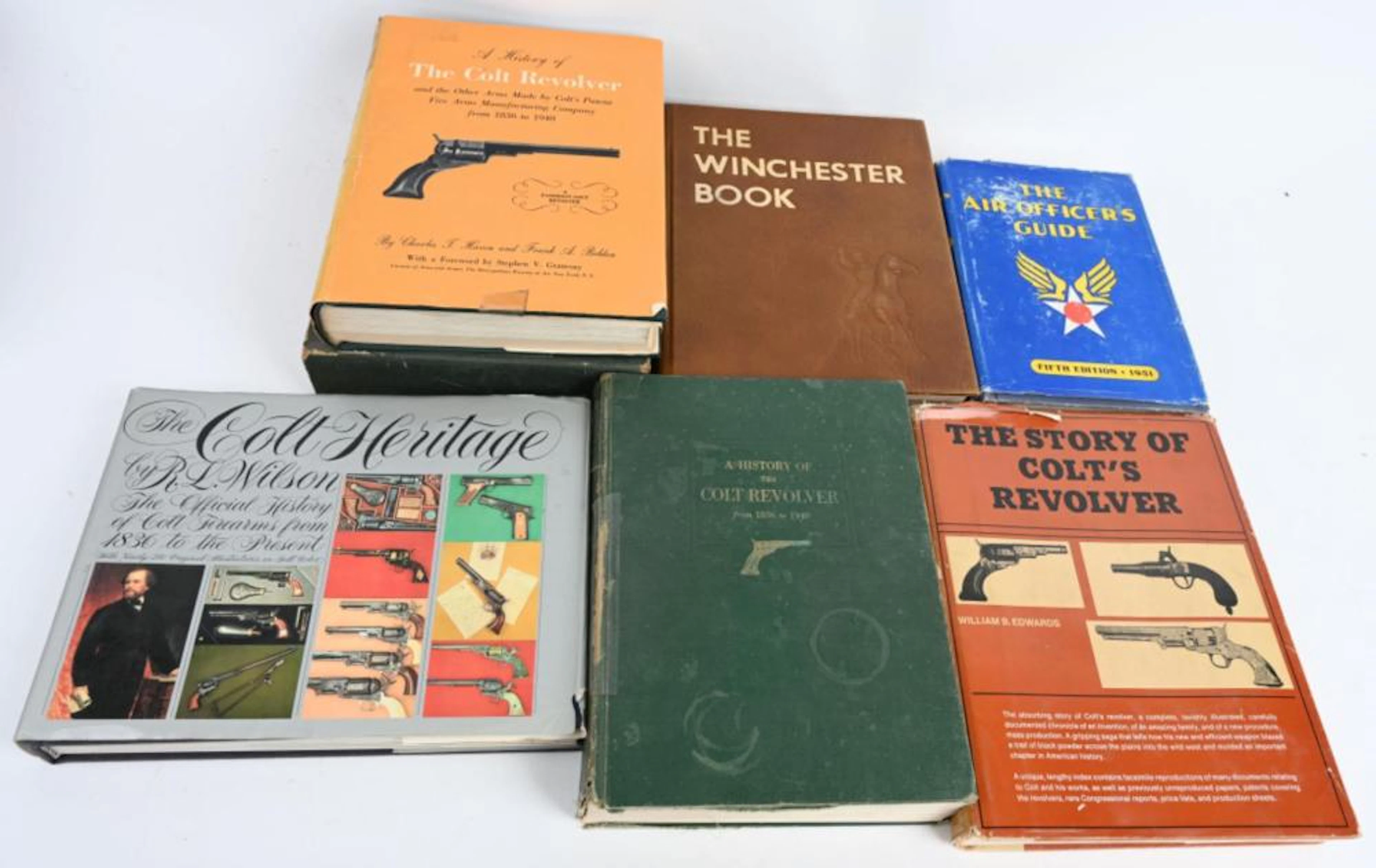 6 VINTAGE COLT WINCHESTER COLLECTOR BOOKS