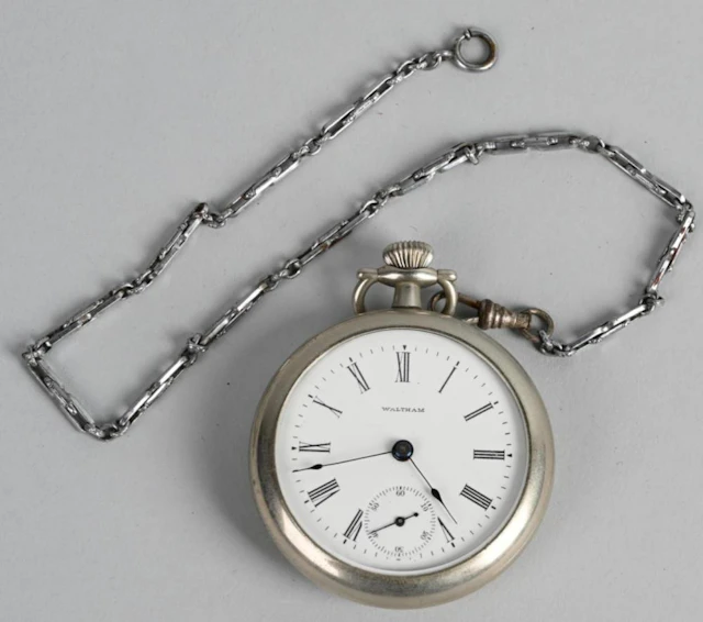 WALTHAM POCKET WATCH, 18-S, 15-J, 1904