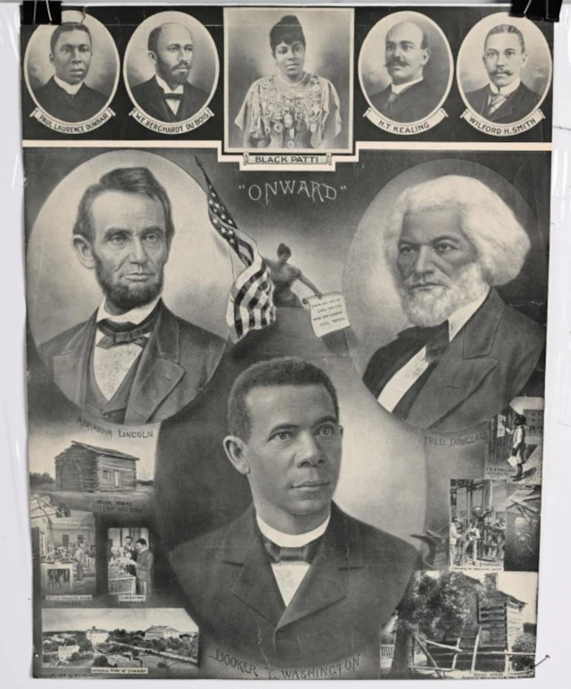 1903 AFRICAN AMERICAN POSTER "ONWARD" W. HASKELL