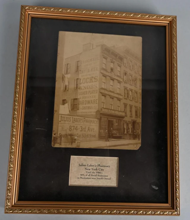 JULIUS LABER'S PHARMACY NYC ORIGINAL PHOTOGRAPH