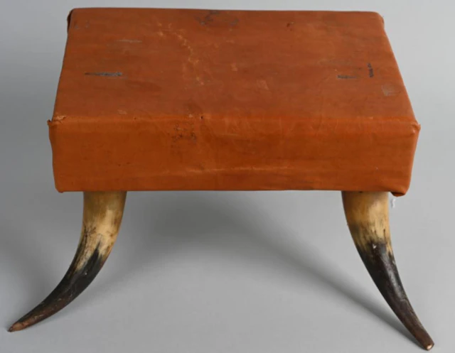 VICTORIAN HORN FOOT STOOL