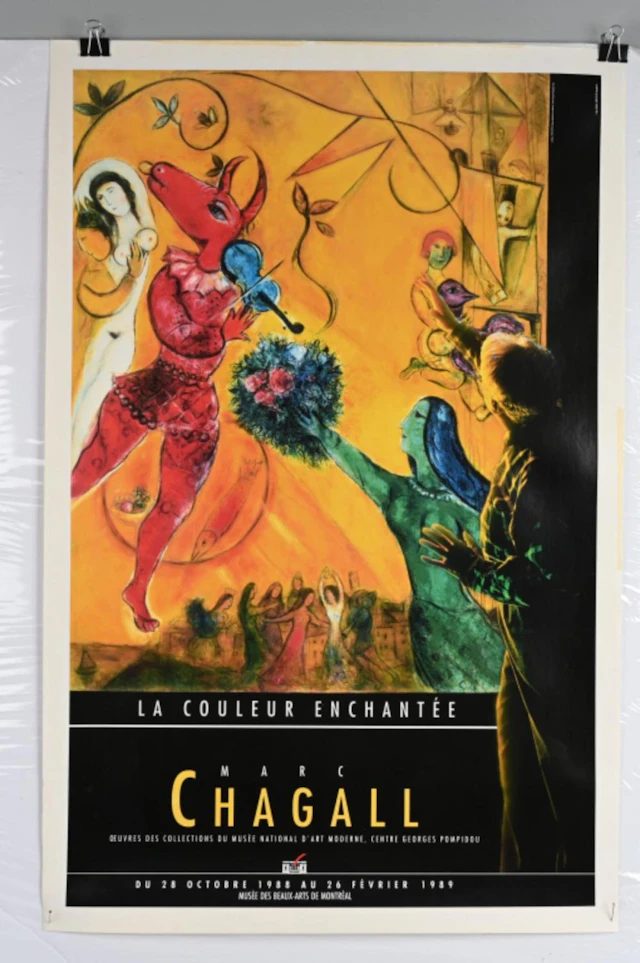 MARC CHAGALL MUSEUM OF ART MONTREAL POSTER