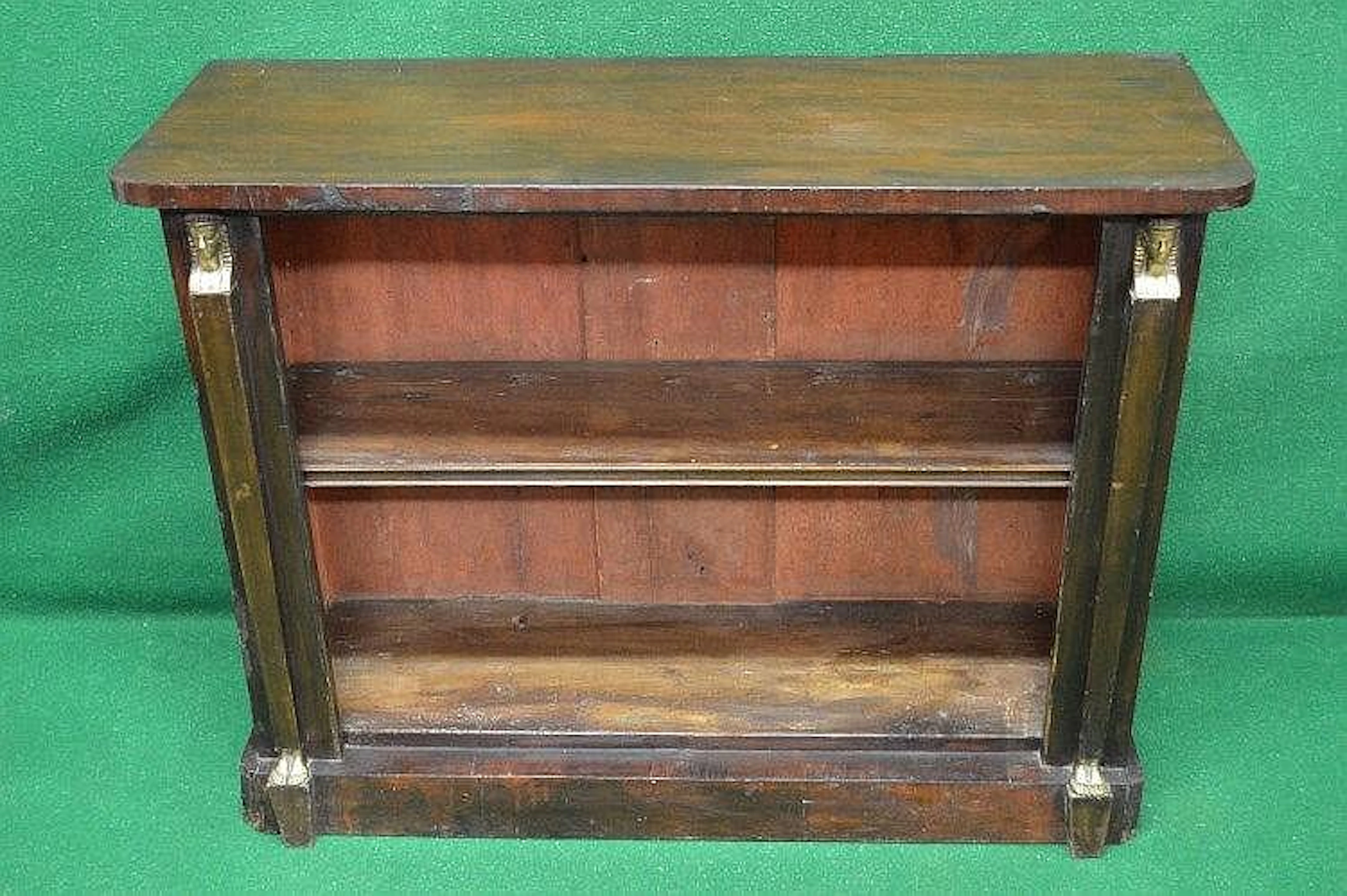 William IV mahogany bookcase with rounded corners and...