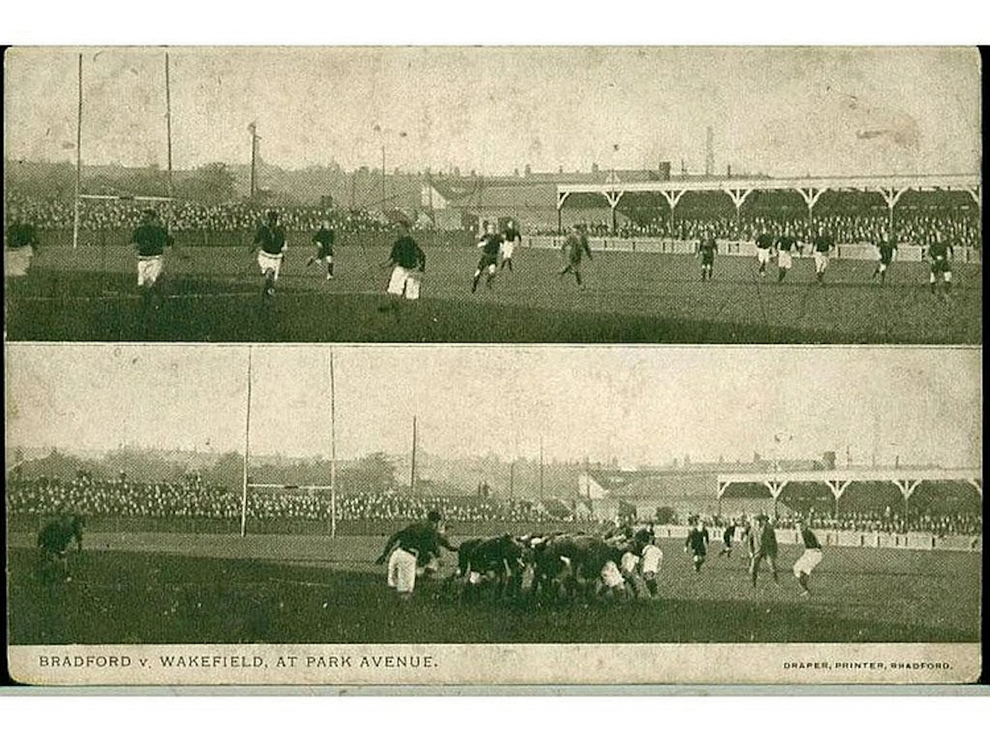 Sporting Memorabilia - Rugby: Rugby Postcard: