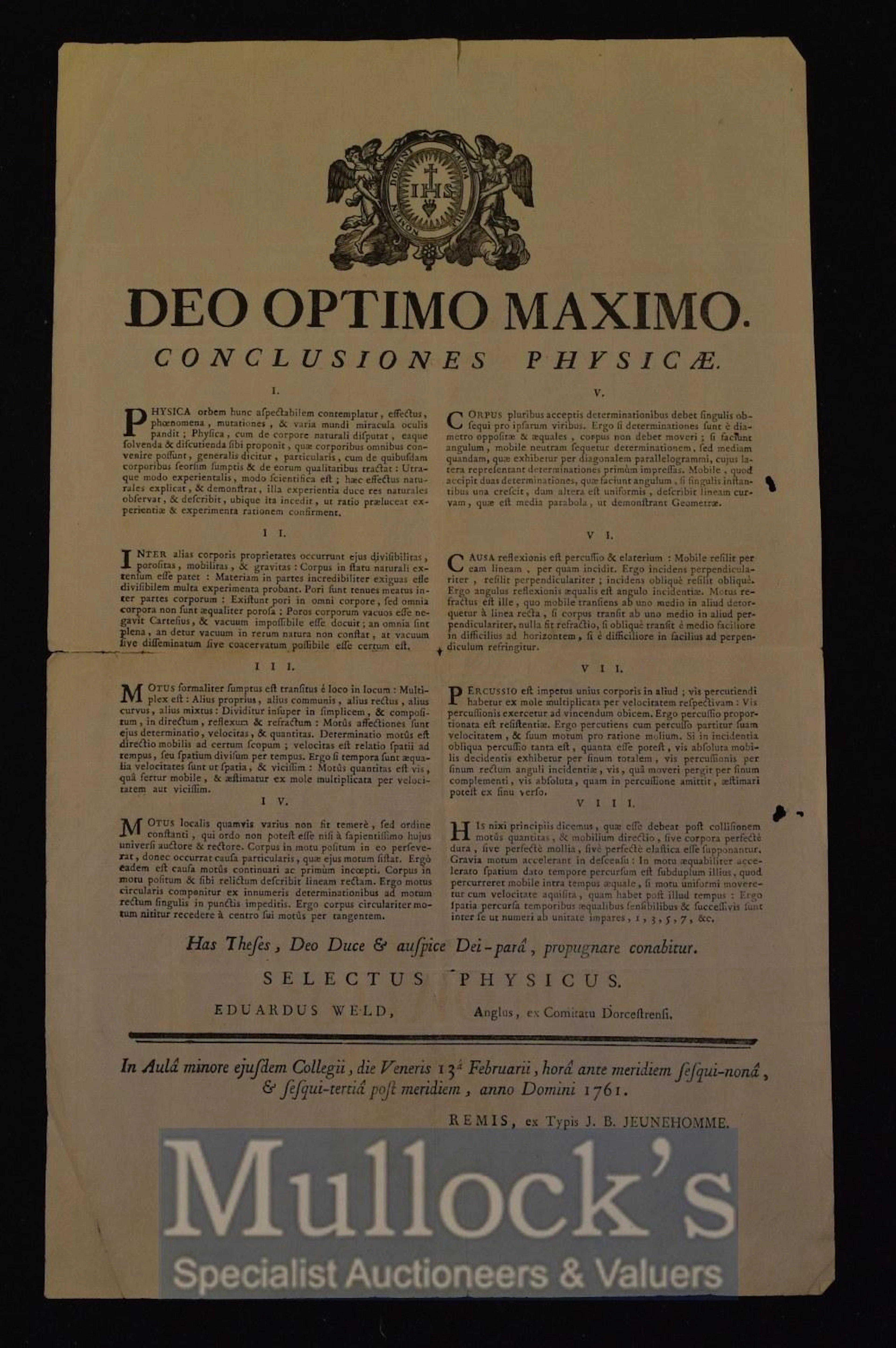 Catholic Thesis ? Weld
