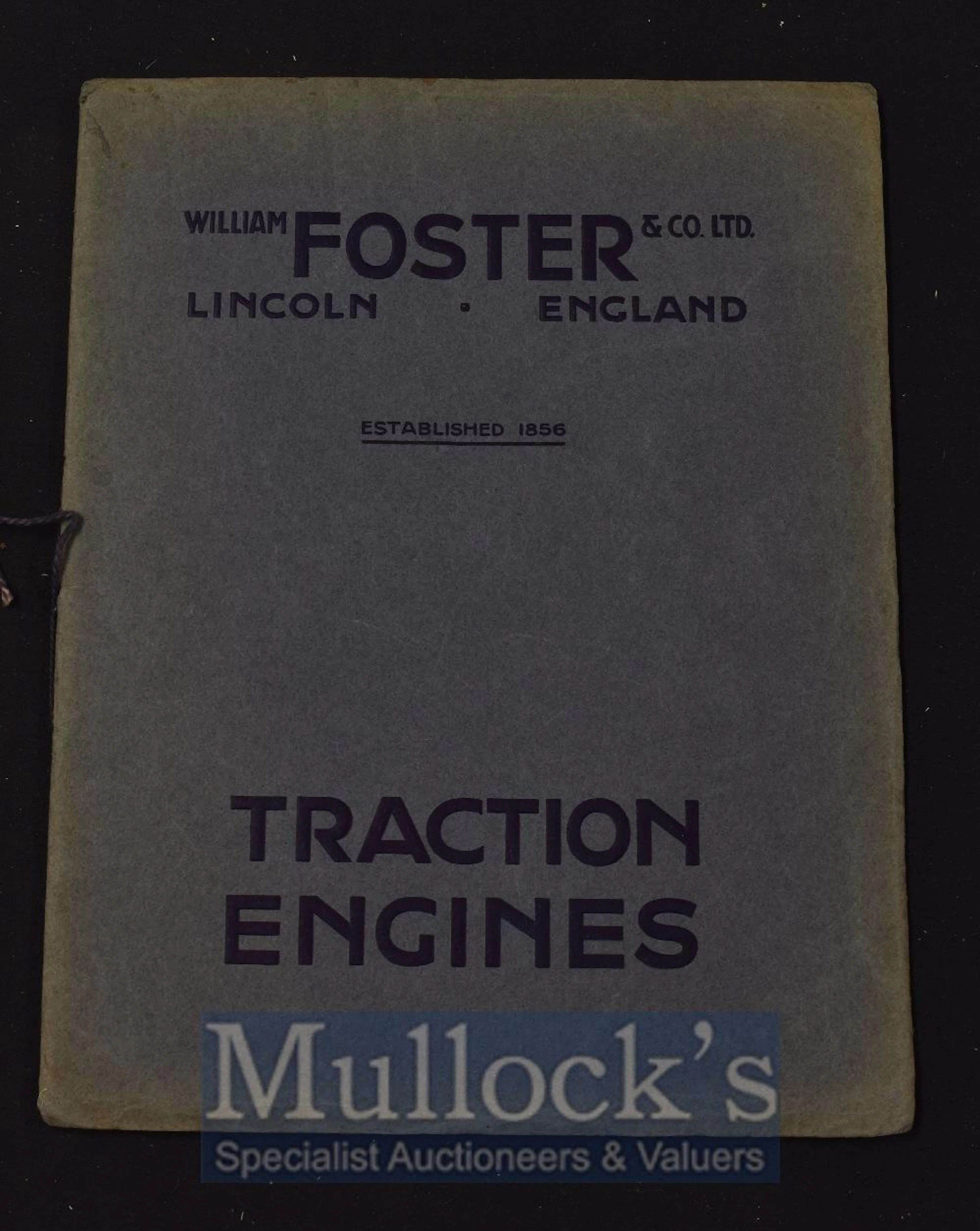 C.1920s Traction Engines William Foster & Co.