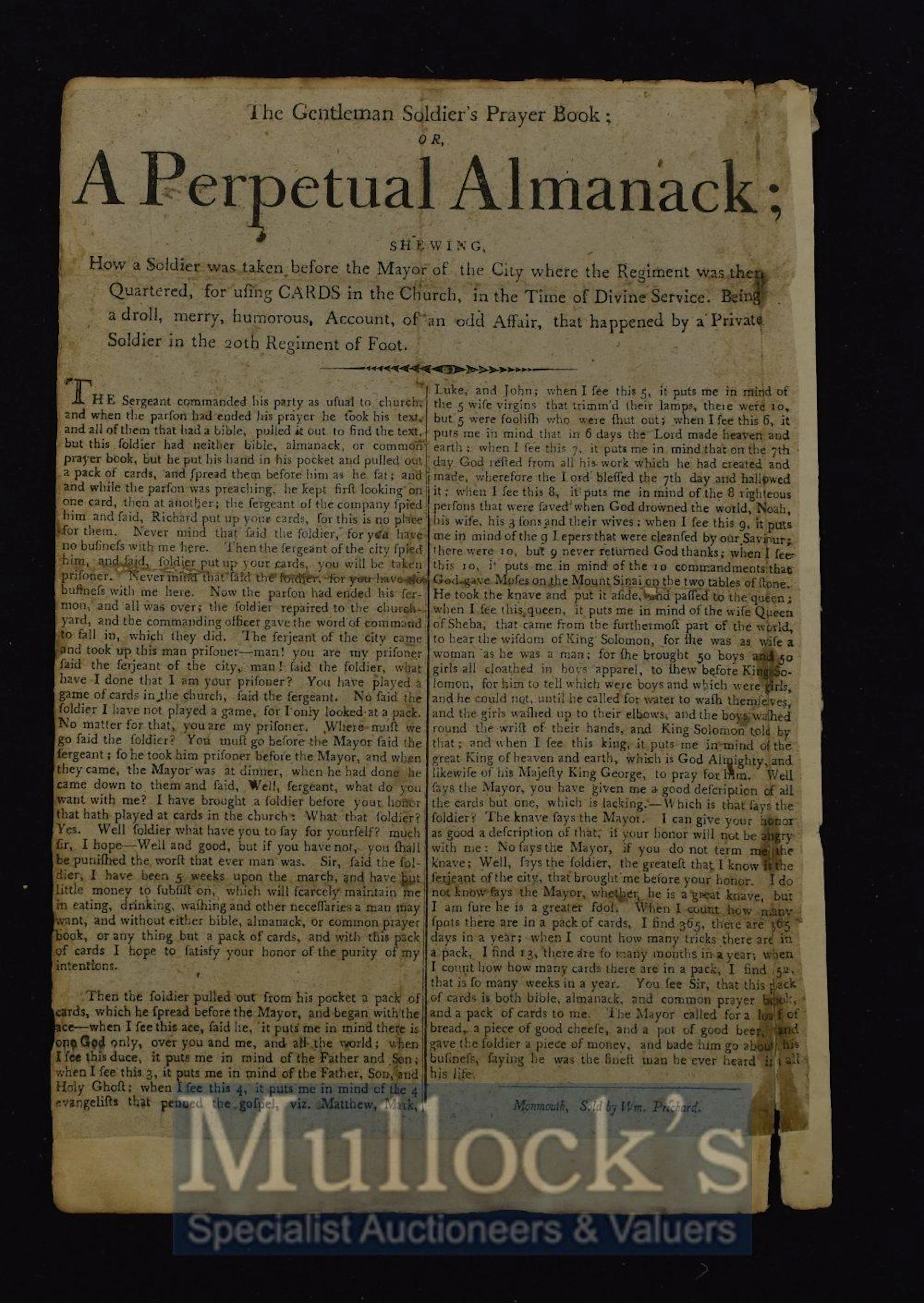 The Gentleman Soldier?s Prayer Book or A Perpetual...