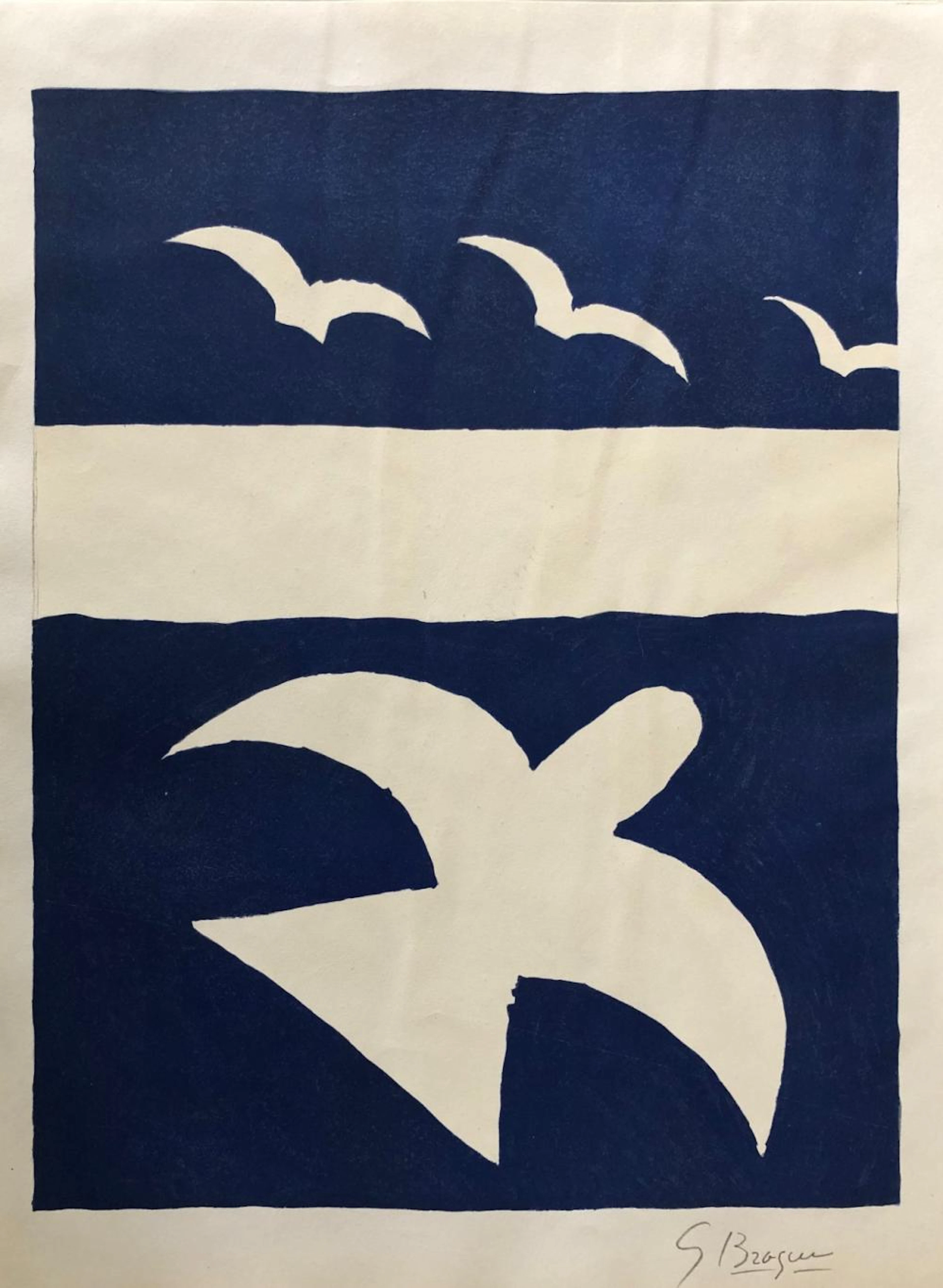 GEORGES BRAQUE 1882-1963 [AFTER] ORIGINAL VERVE 1955 LITHOGRAPH