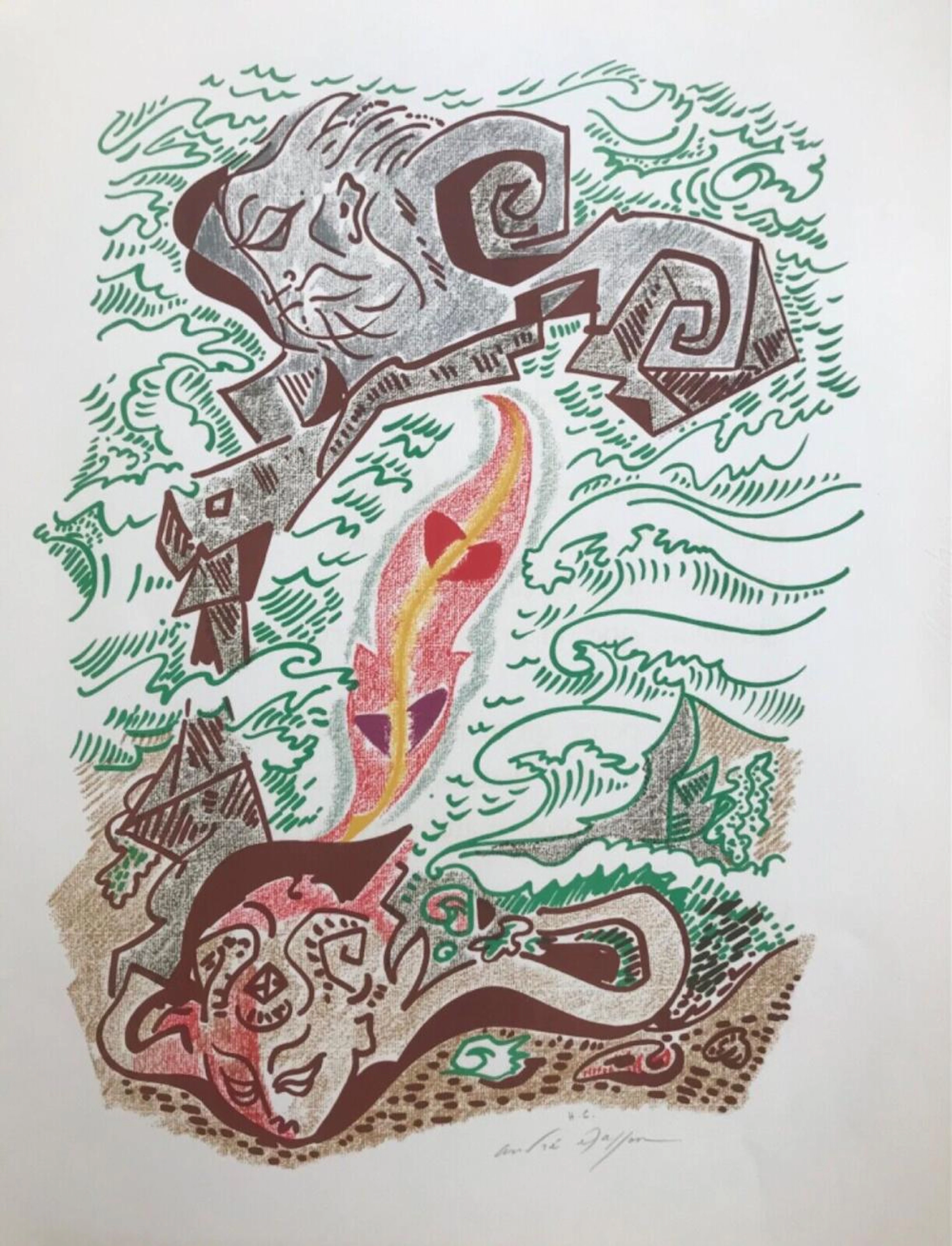 ANDRE MASSON "LES SONNETS DE LOUIS LABBE" 1972 ORIGINAL...