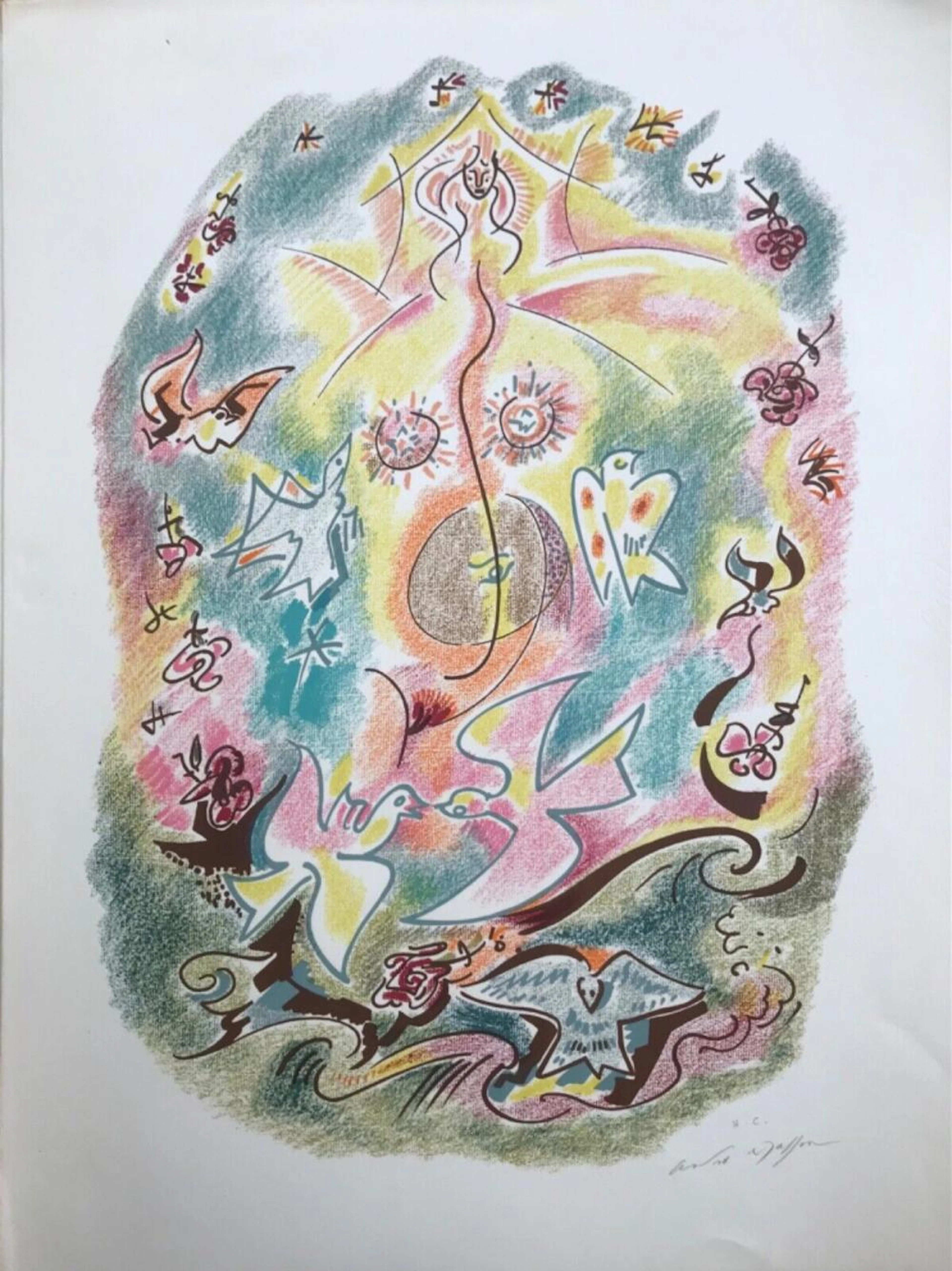ANDRE MASSON "LES SONNETS DE LOUIS LABBE" 1972 ORIGINAL...