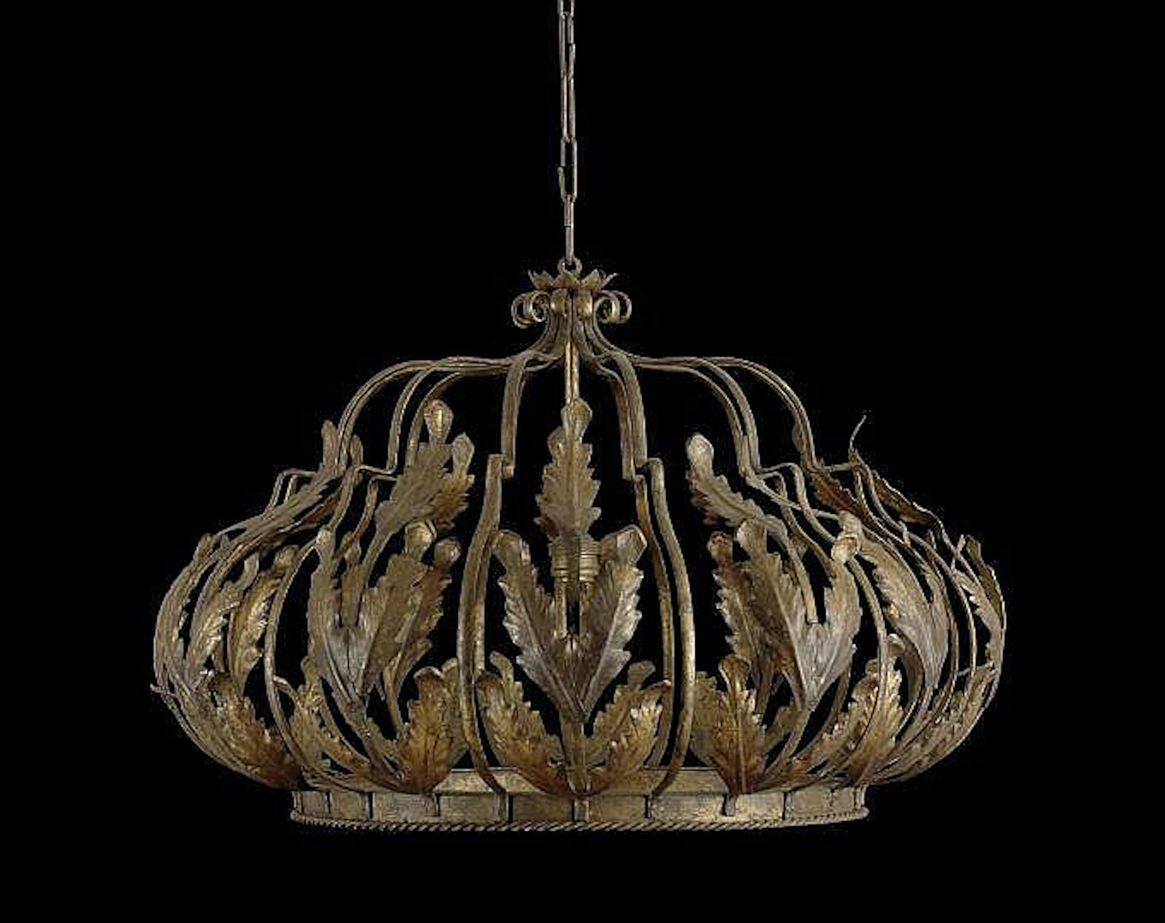 Italian Gilded Cut- and Wrought-Iron Foyer