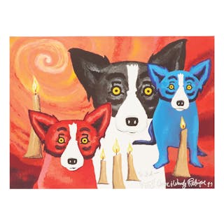 George Rodrigue, (American/Louisiana, 1944-2013), "By the Light of the Journey"
