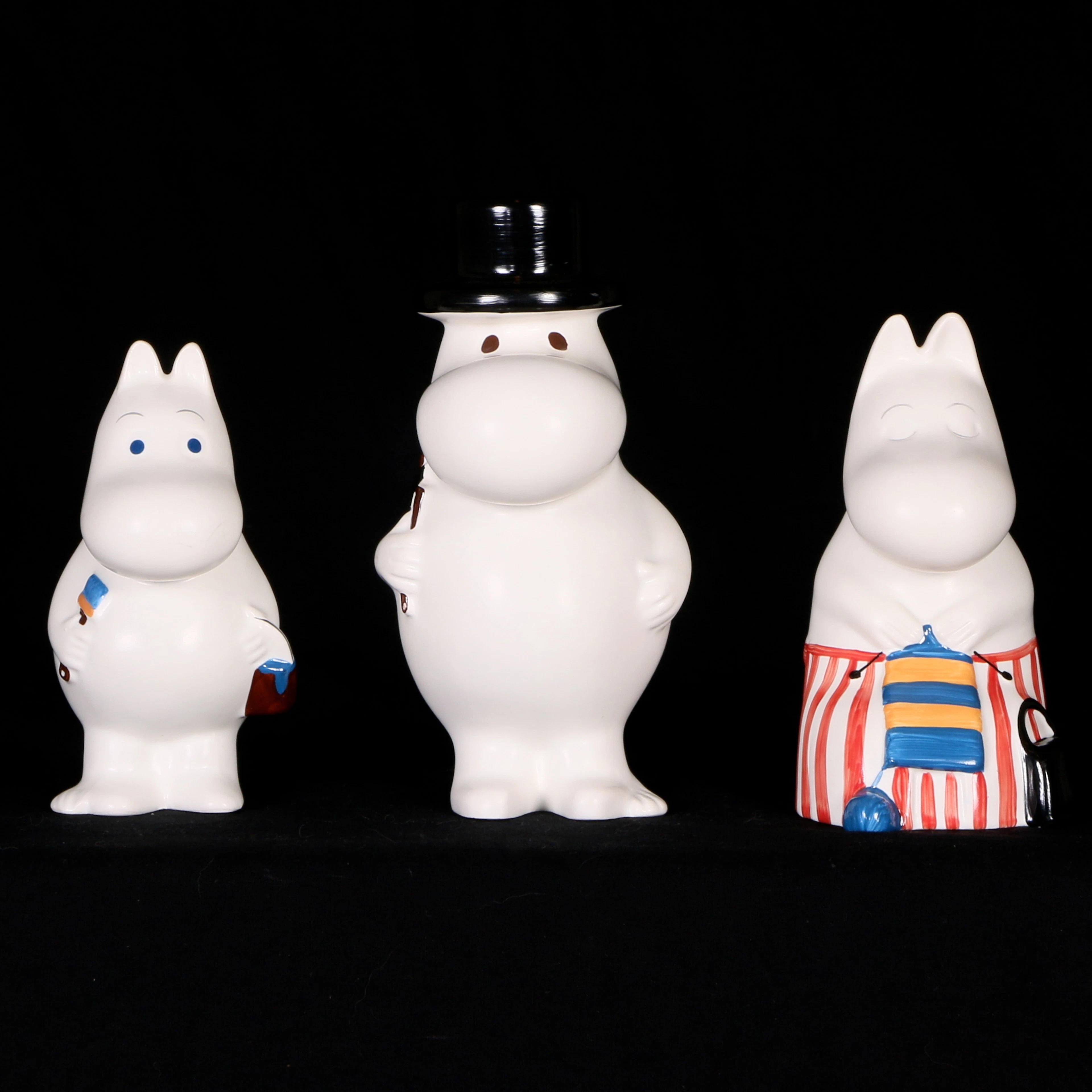FIGURINER, 3 st, "Mumin", Tove Slotte-Elevant för Arabia, 2011.