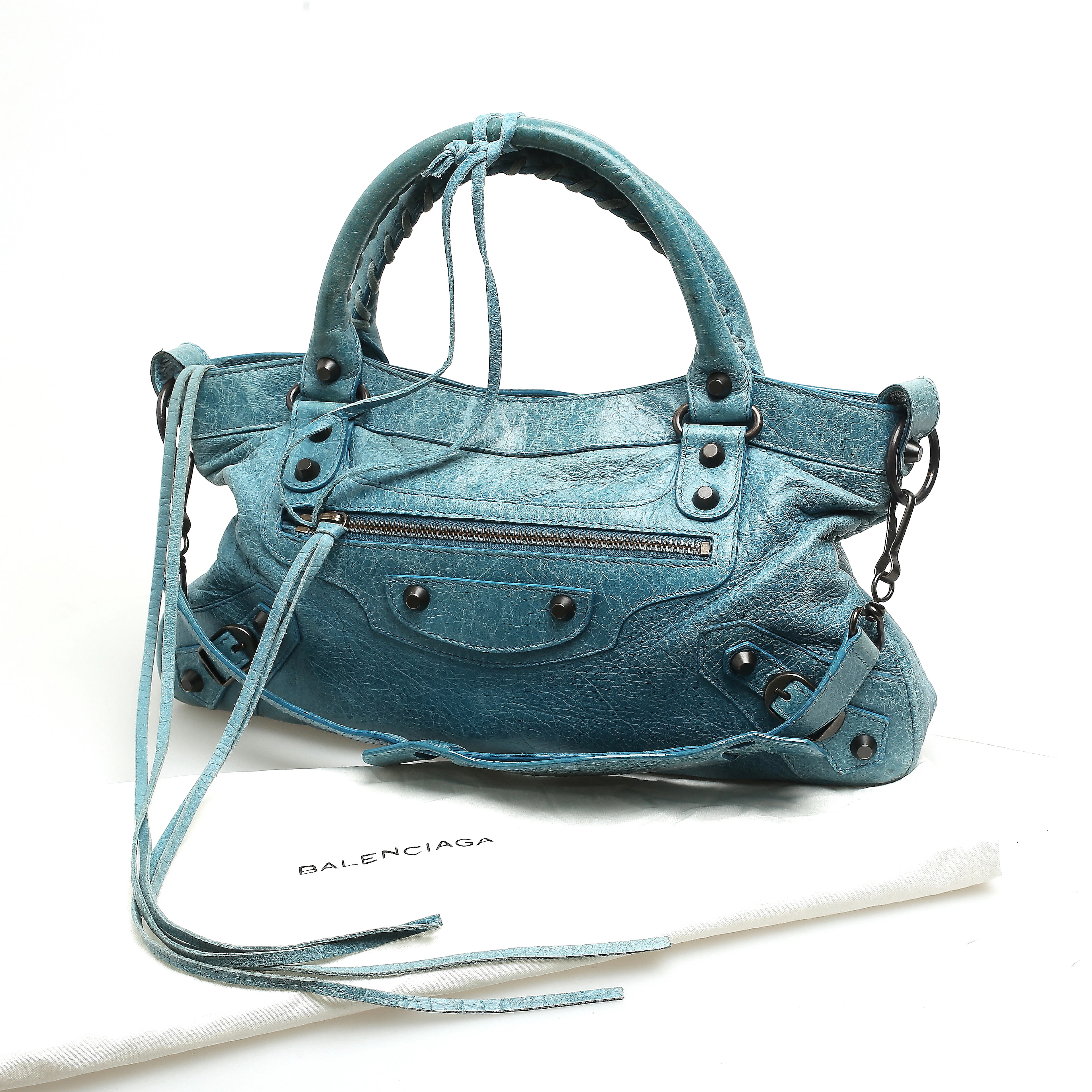BALENCIAGA. Handväska, "Letaher Motocross Classic Satchel Bag", Paris, Frankrike.