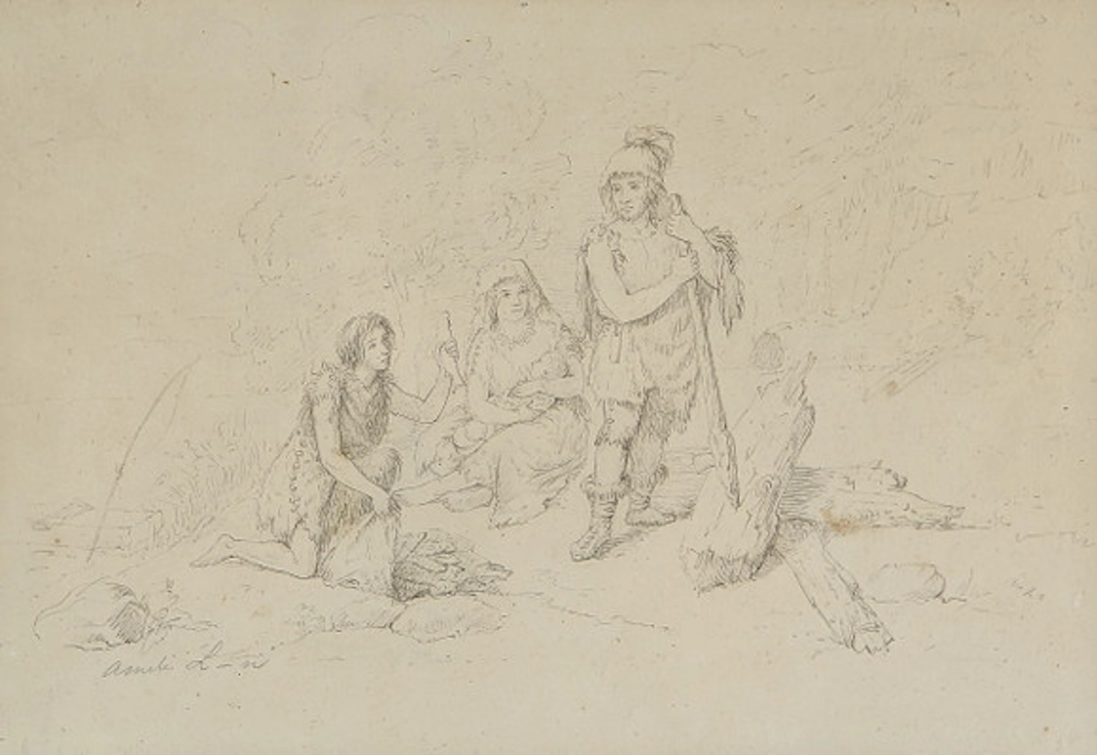 AMALIA LINDEGREN (1814-1891). Blyertsteckn…