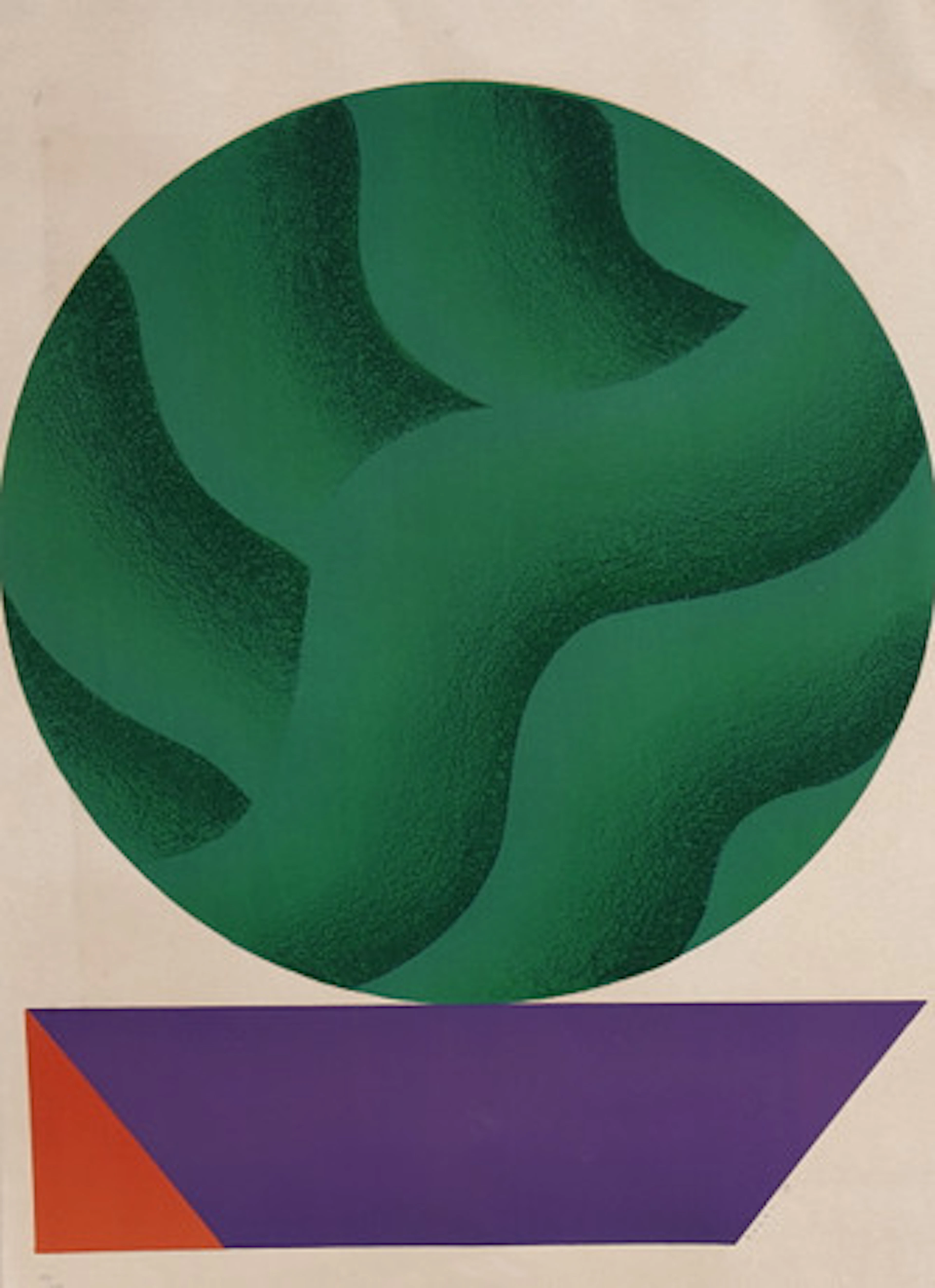KUMI SUGAI. "Soleil vert", litografi, sign…