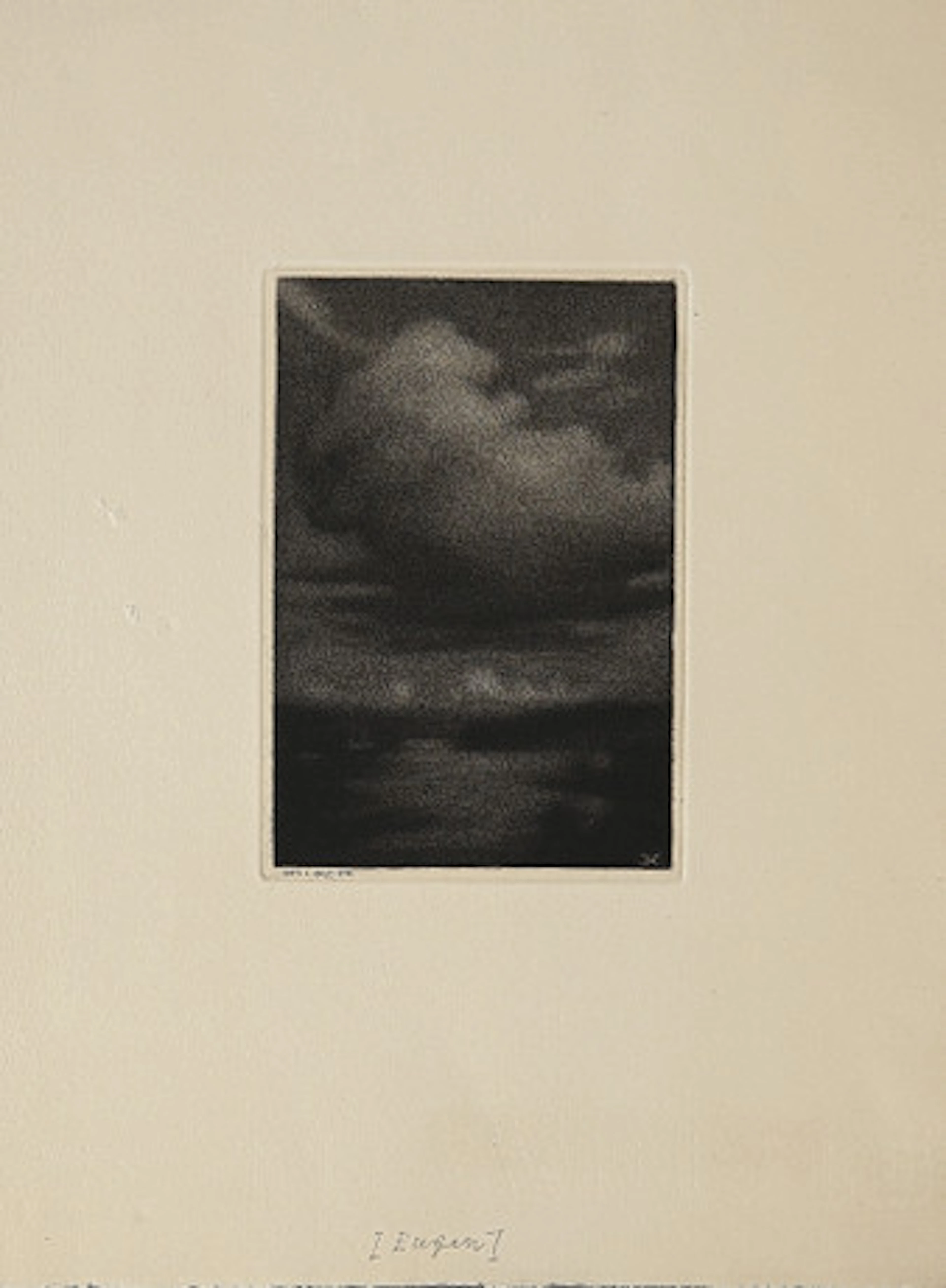 PRINS EUGEN (1865-1947). Mezzotint, "Molne…