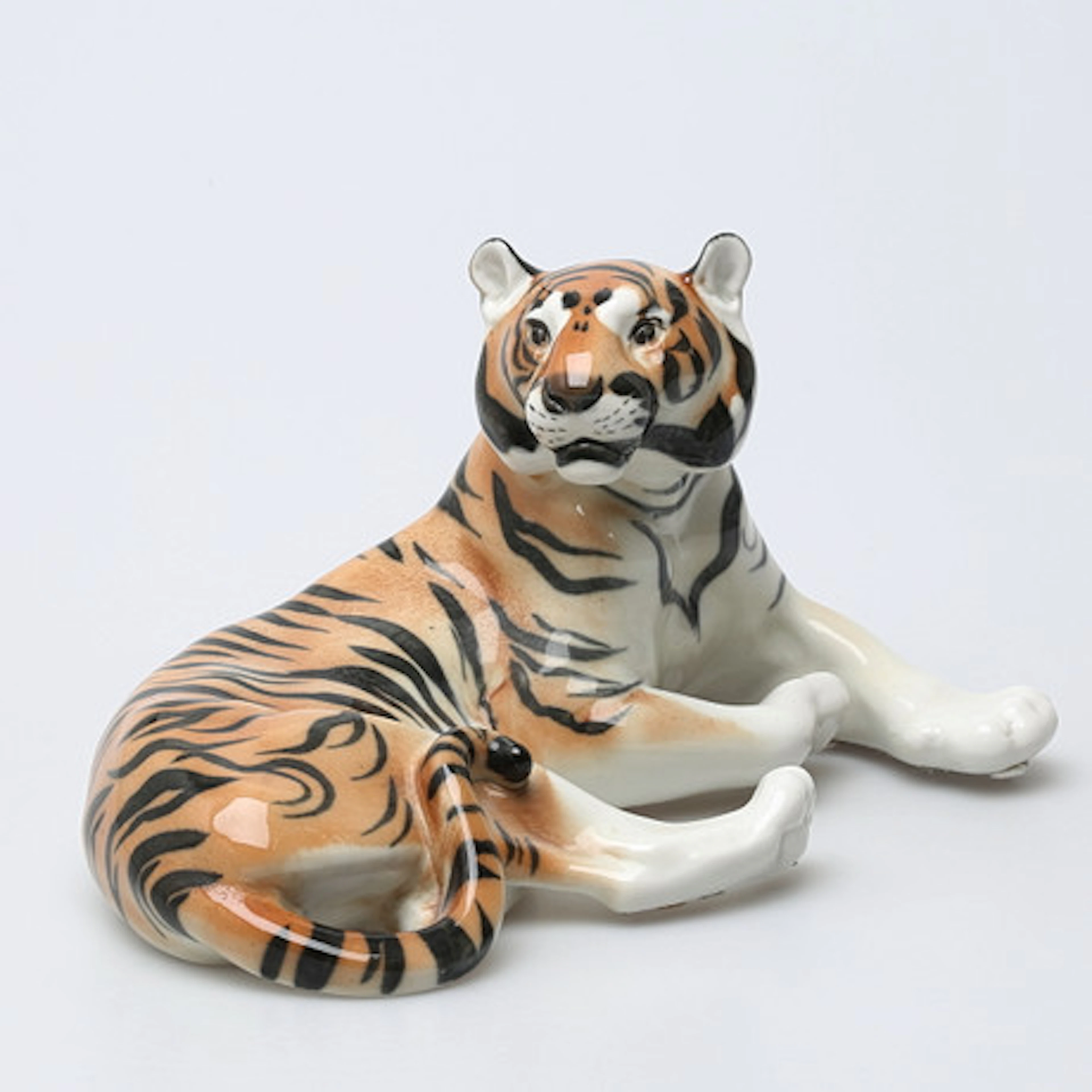 FIGURIN. Tiger, Lomonosov, porslin, Sovjet…