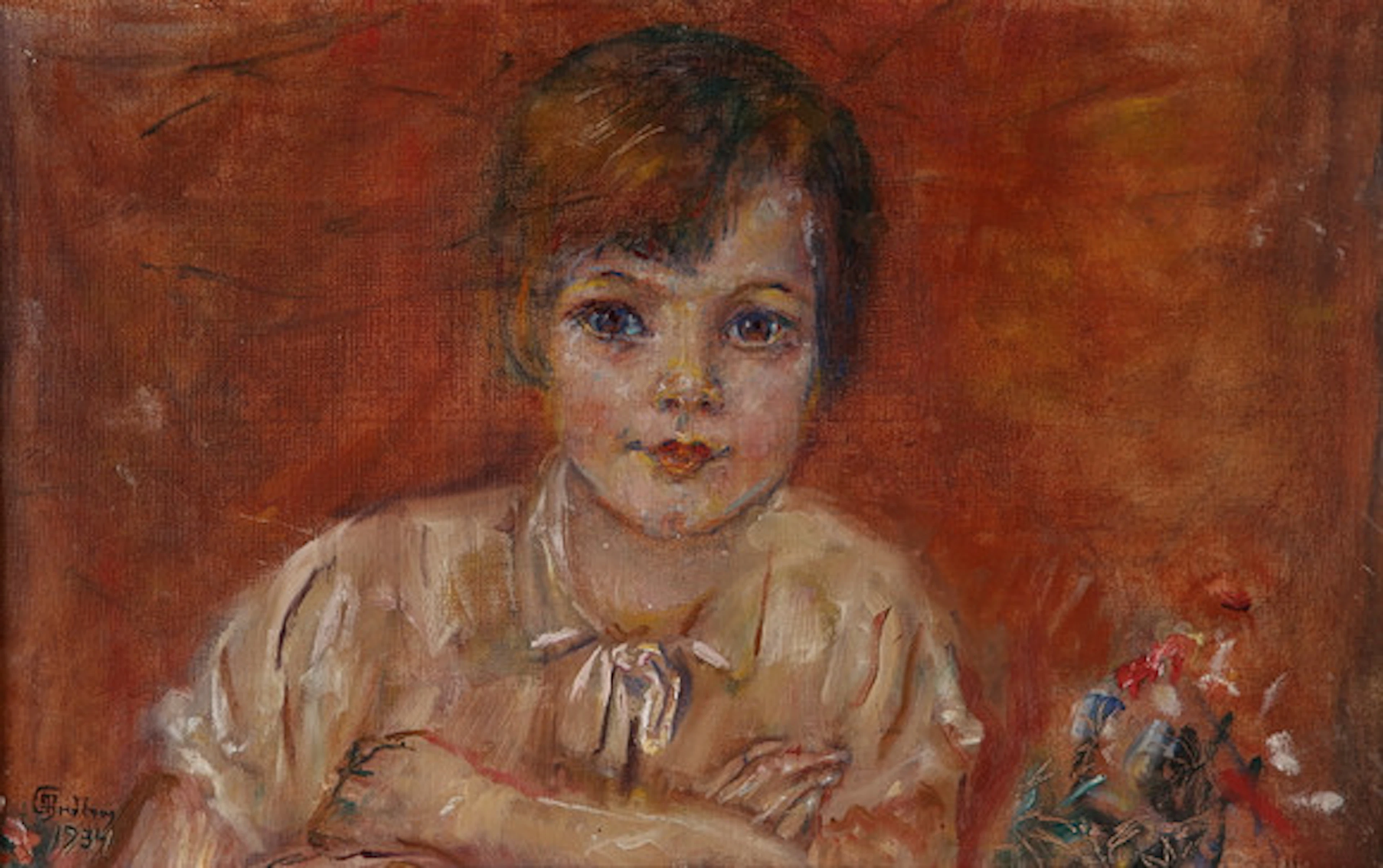 WILHELMINA (MINA) CARLSON-BREDBERG. Porträ…