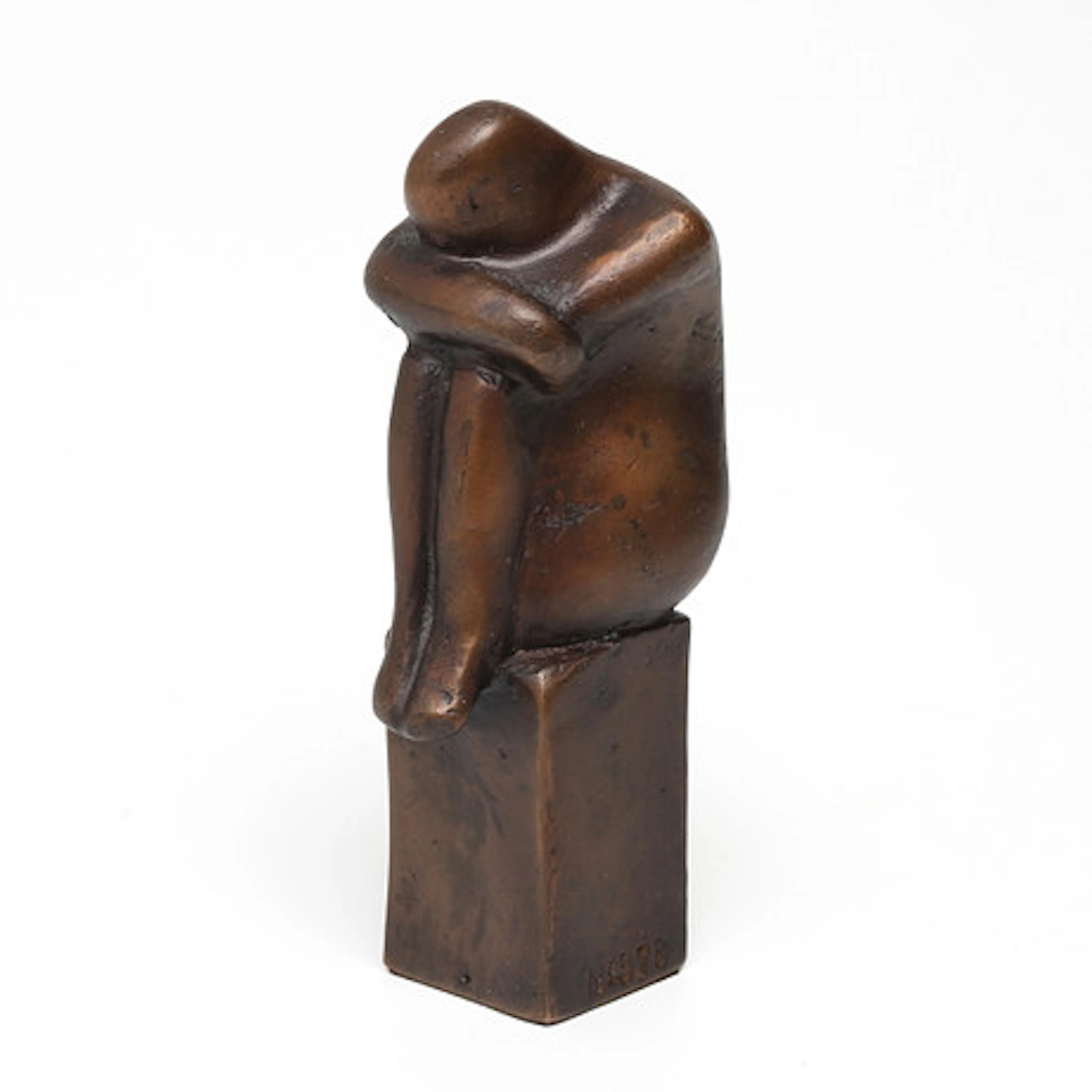 LISA LARSON. skulptur, brons, "Tänkaren", …