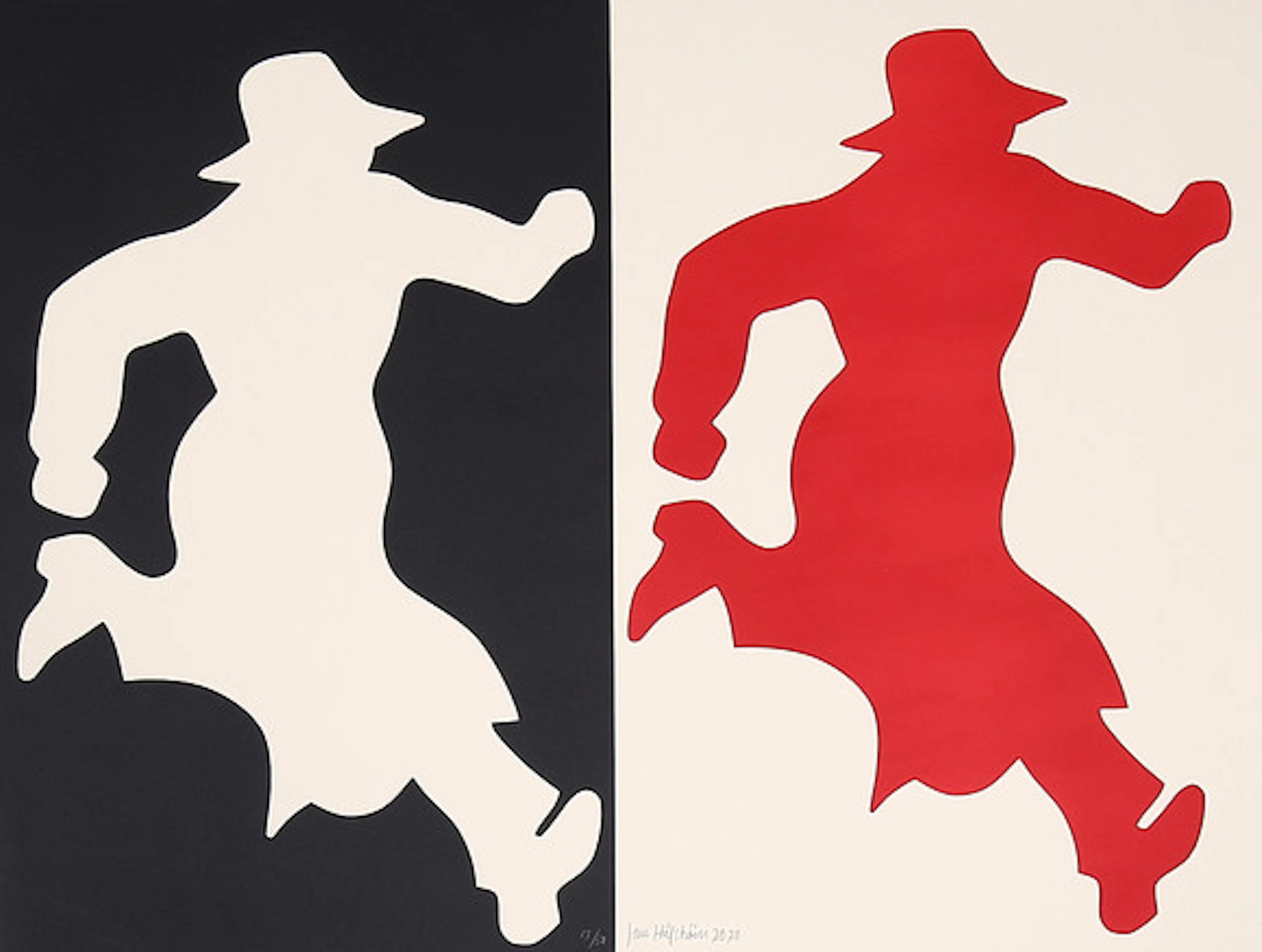JAN HÅFSTRÖM (1937). Komposition, färglito…