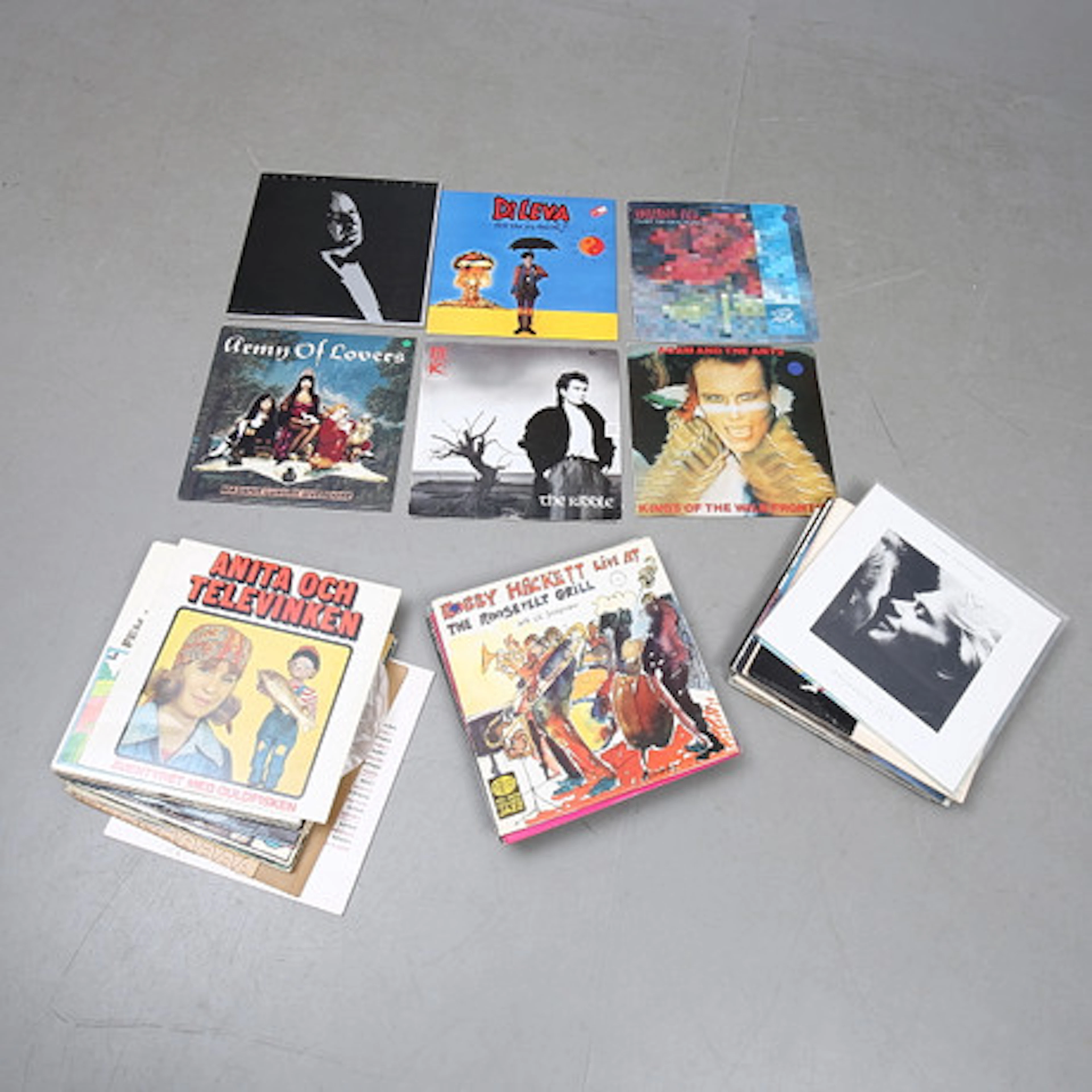 LP-SKIVOR, ca 55 st, blandade artister, 19…