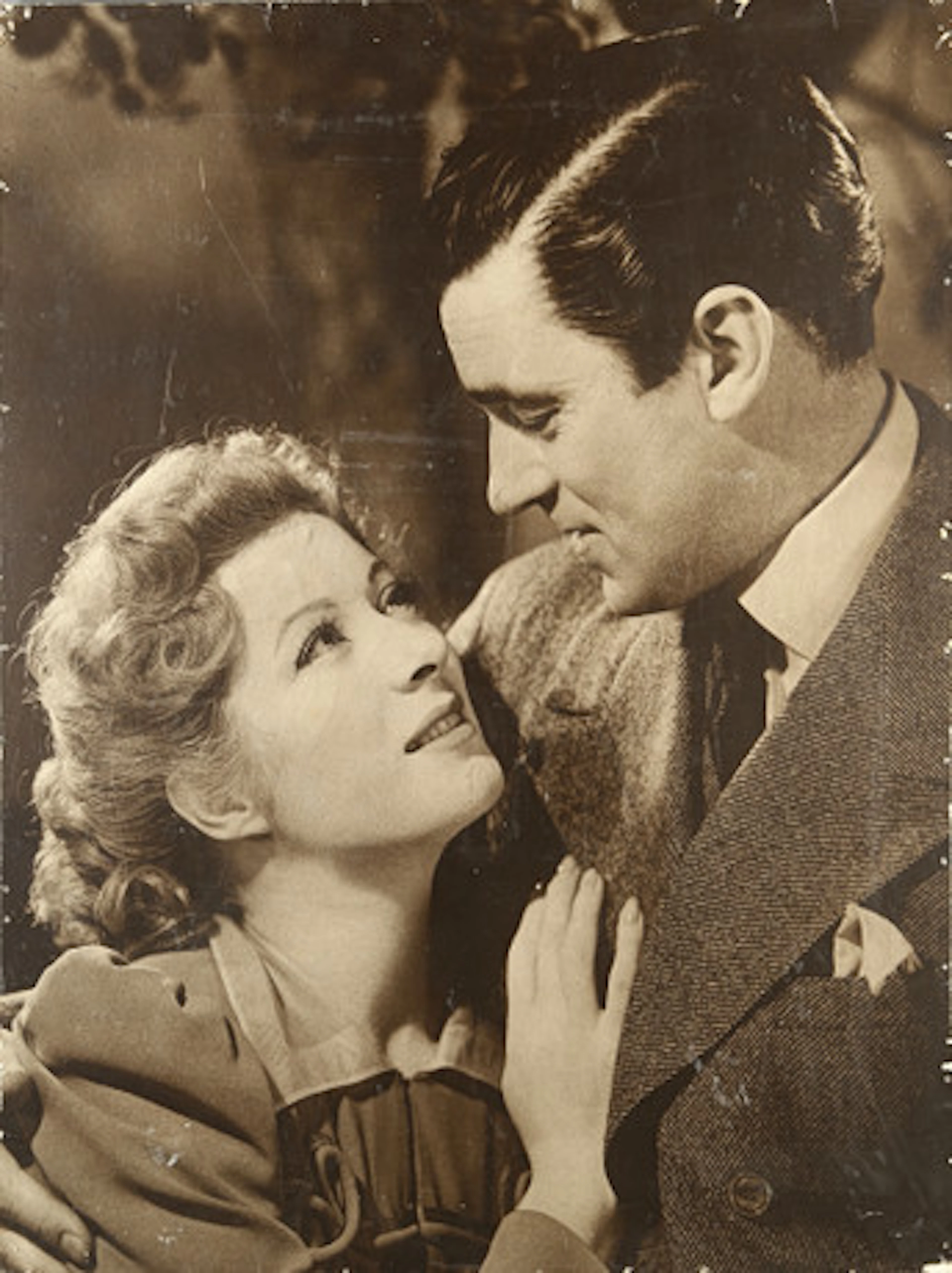 FILMAFFISCH på papp, scen ur "Mrs. Miniver…
