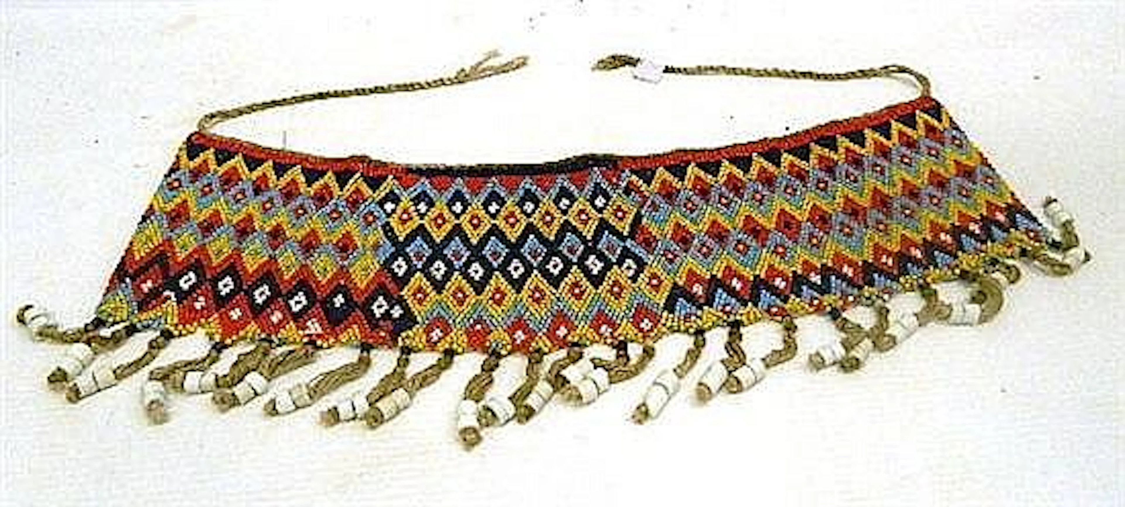 A Kirdi Glass Bead Apron Skirt