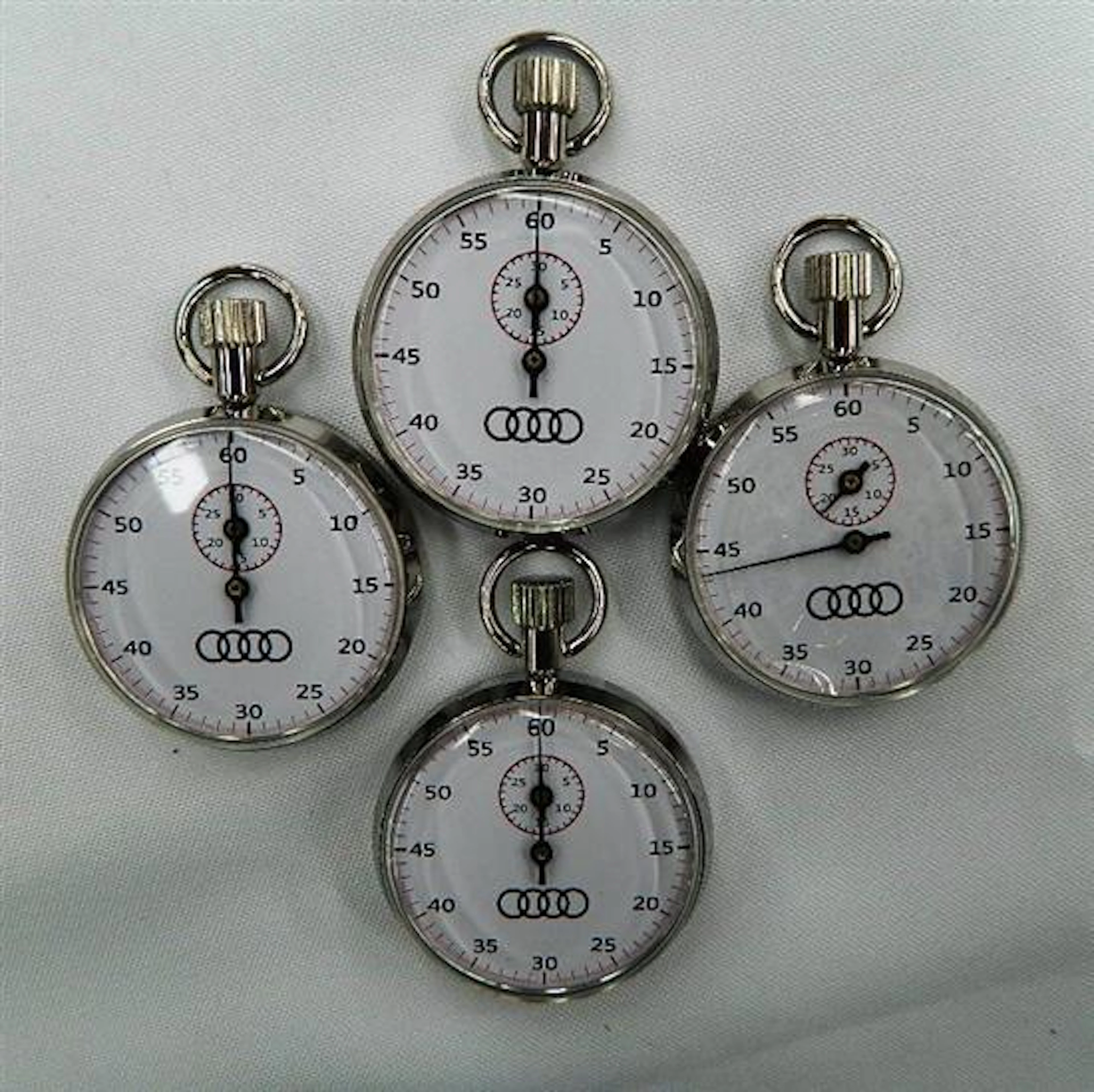 Four Audi stop watches