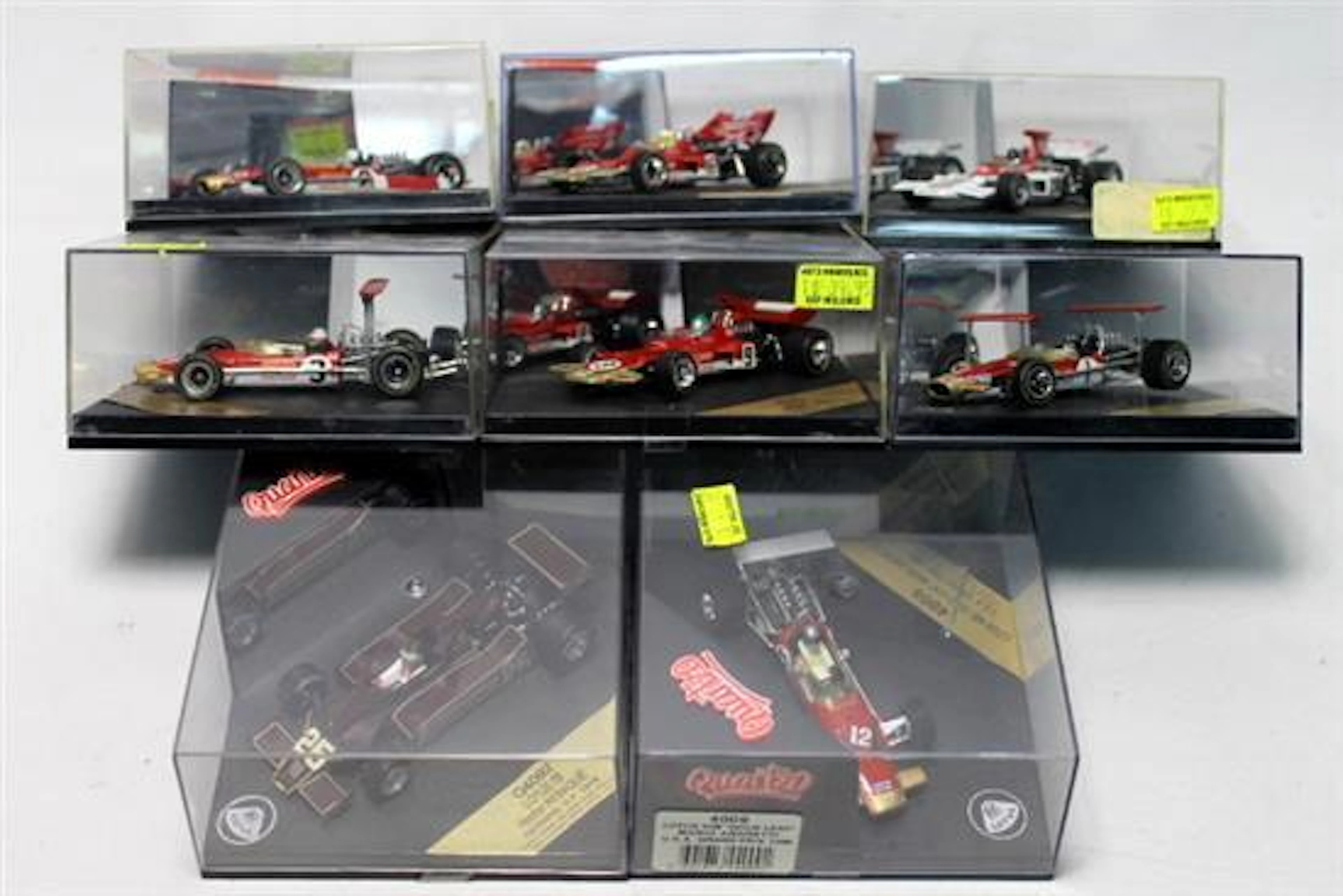EIGHT LOTUS 1/43 SCALE MODEL CARS,