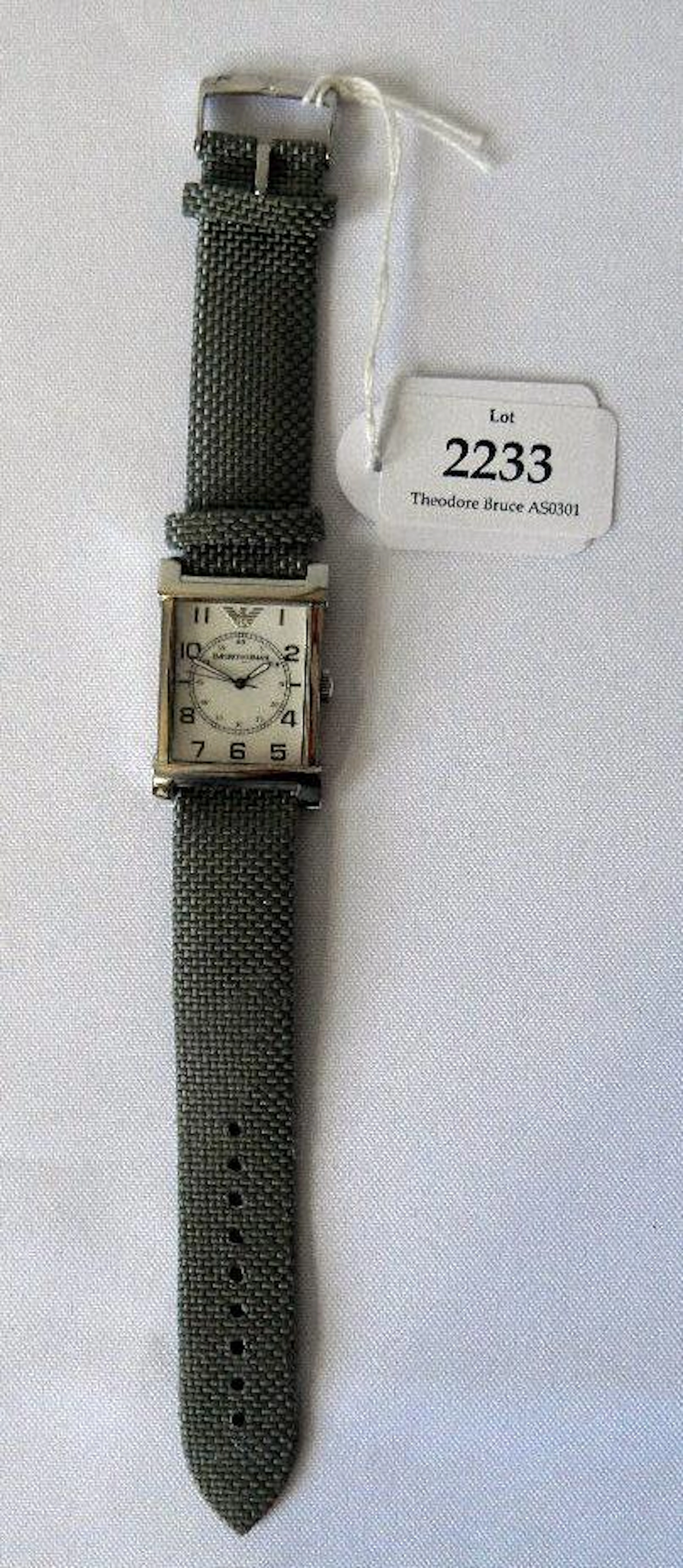 An Emporium Armani stainless steel wrist watch