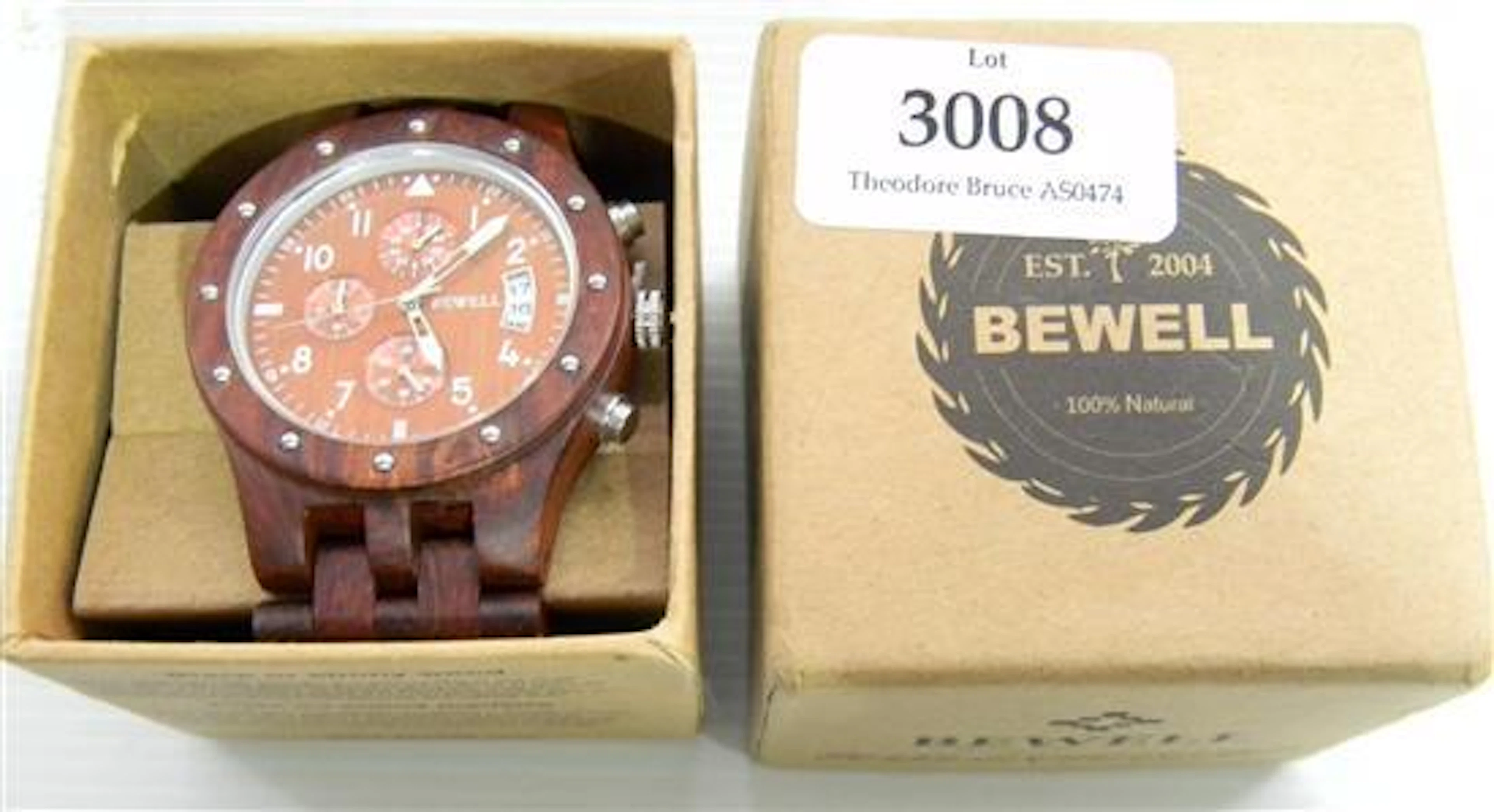 A wrist watch marked Bewell Eco Watch in original box