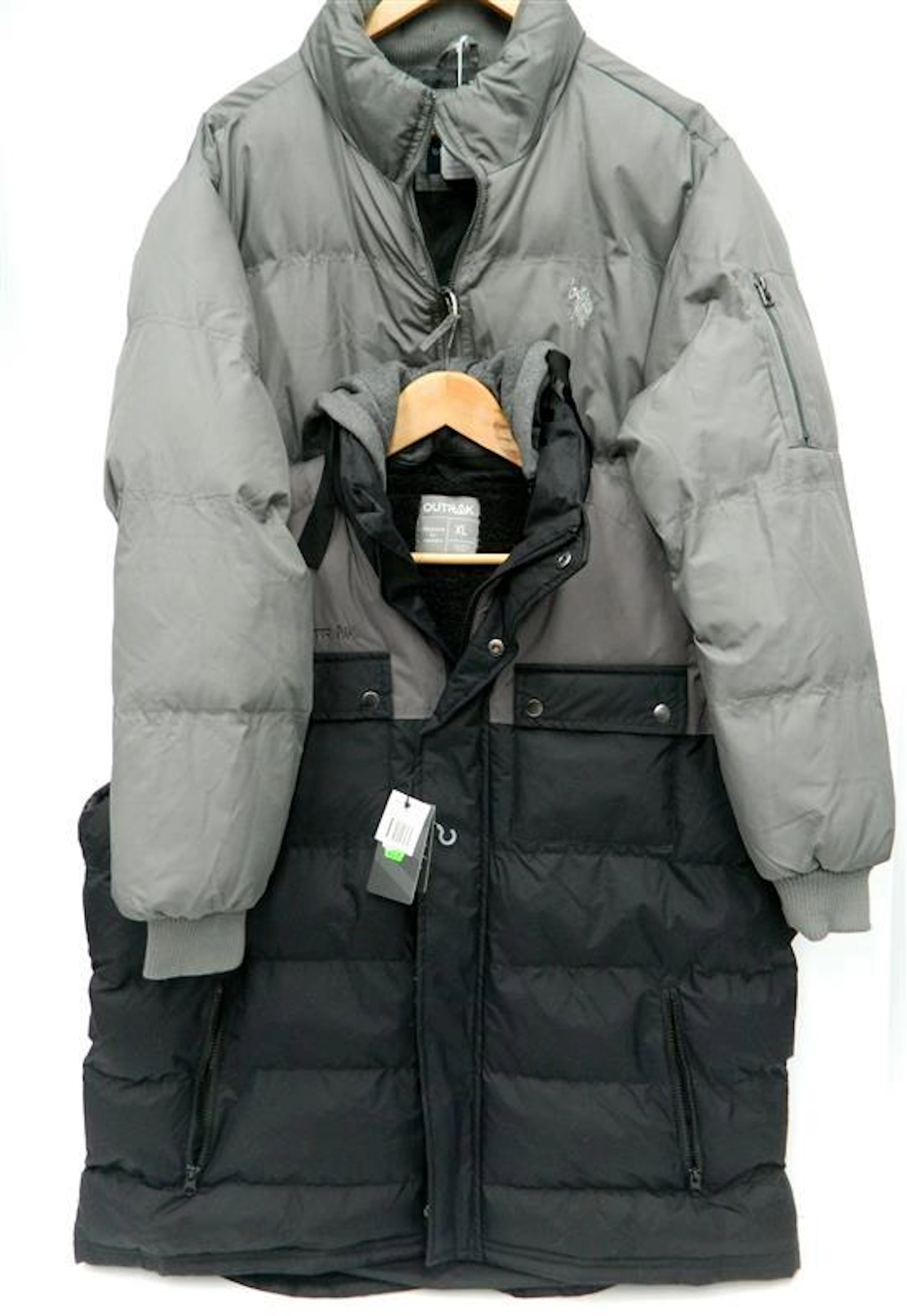 A men's gillet market Outrak size XL plus jacket marked US Polo Assn size
