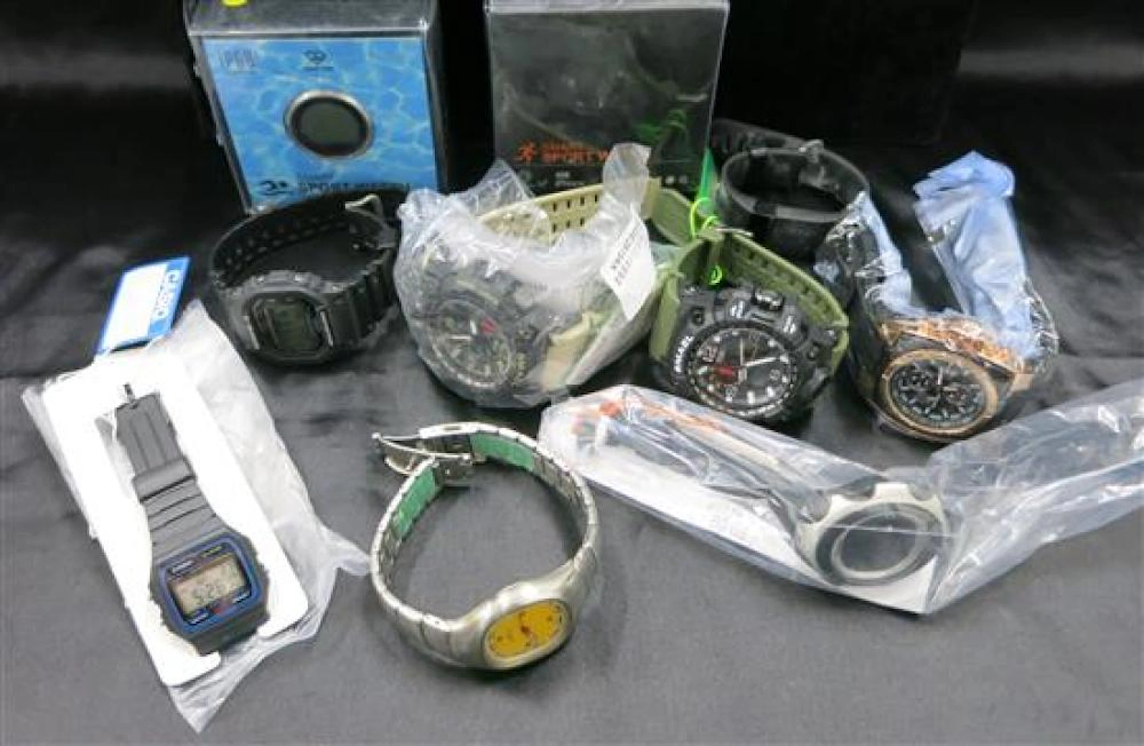 A Collection of Men's Sport Watches marked Nike, Casio etc.